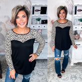 Just a Flirt Lace Detail Long Sleeve Top - Taupe