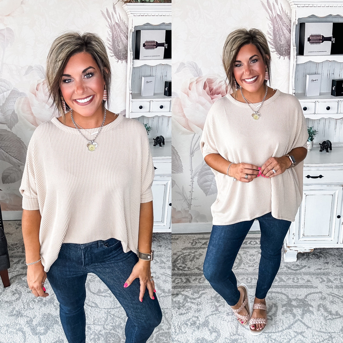 Got It Where I Want It Tunic Top - Taupe