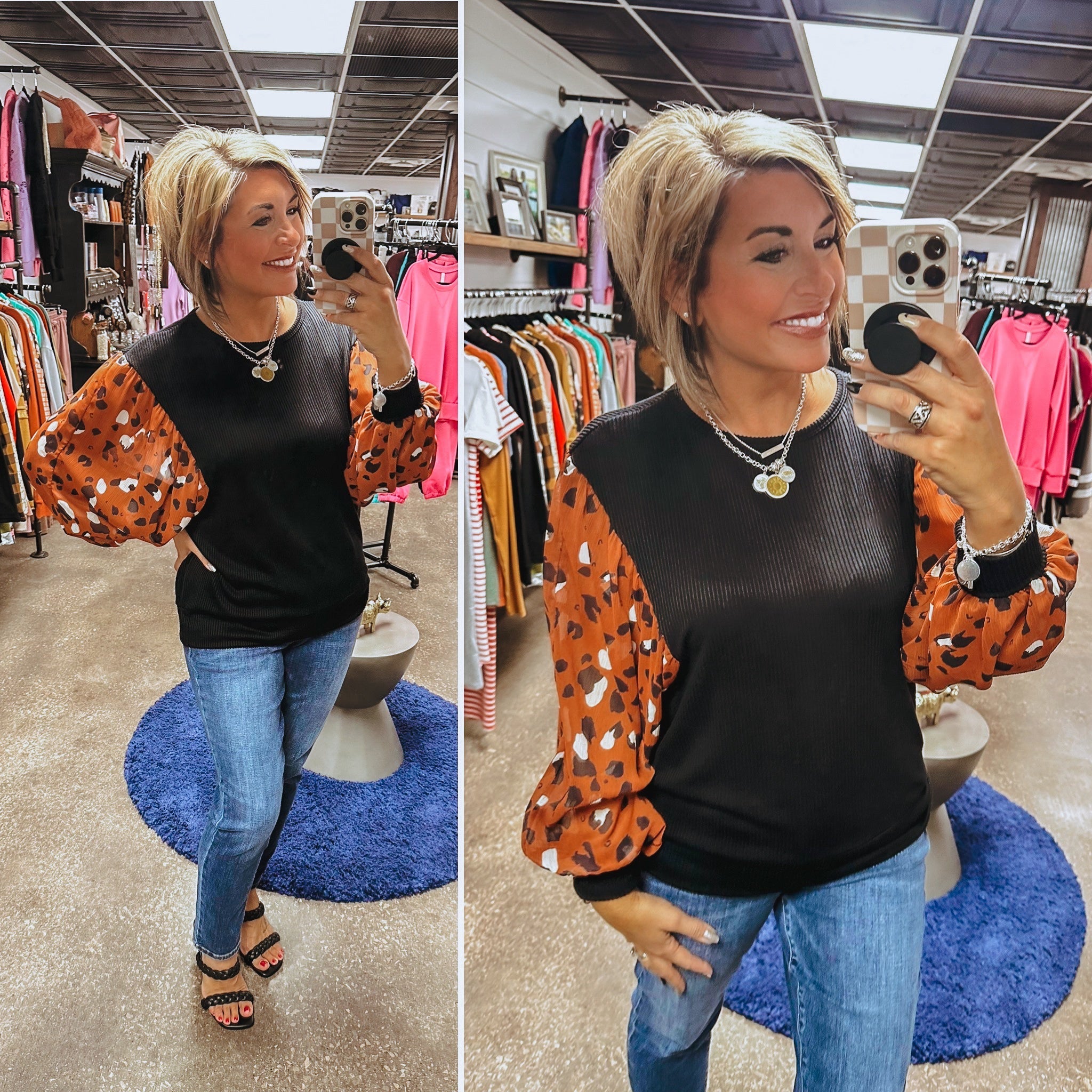 Tell Me You Love Me Blouse - Black