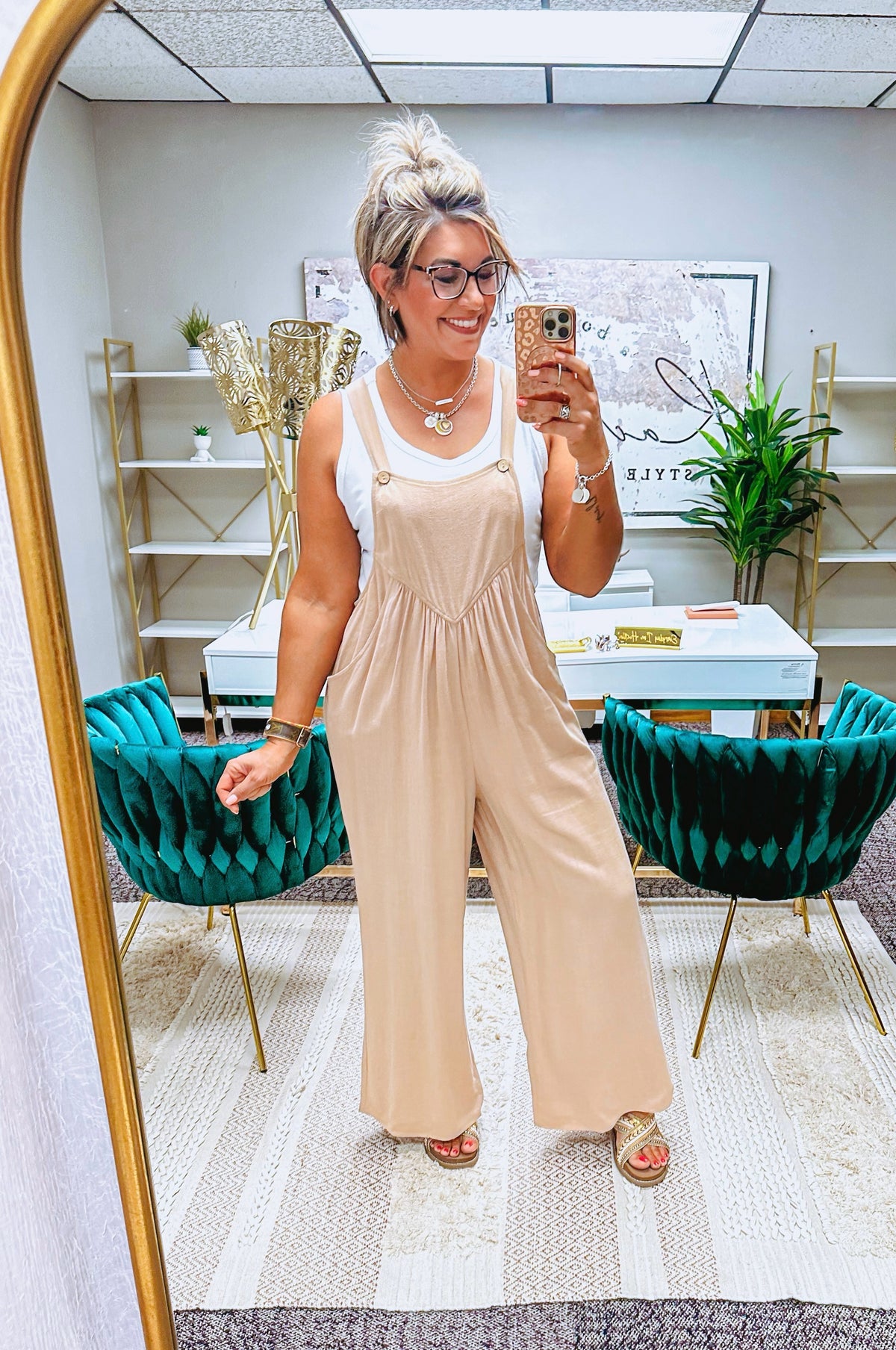 Now or Never Jumpsuit - Taupe