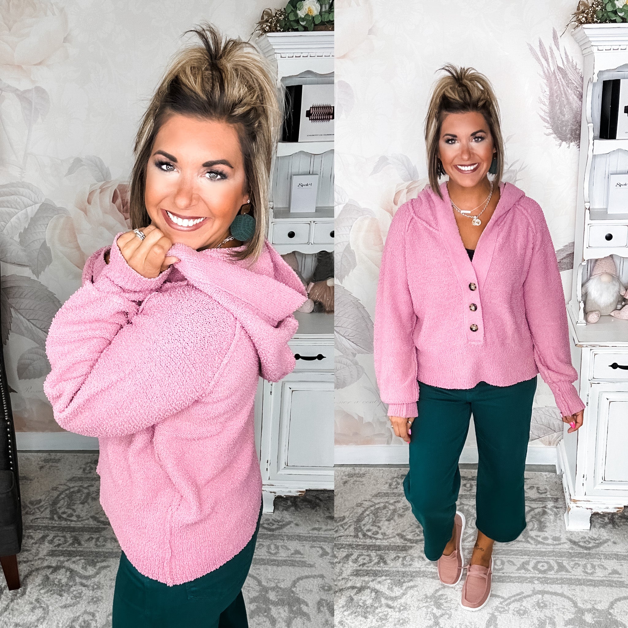 Strive For The Best Hooded Sweater - Mauve
