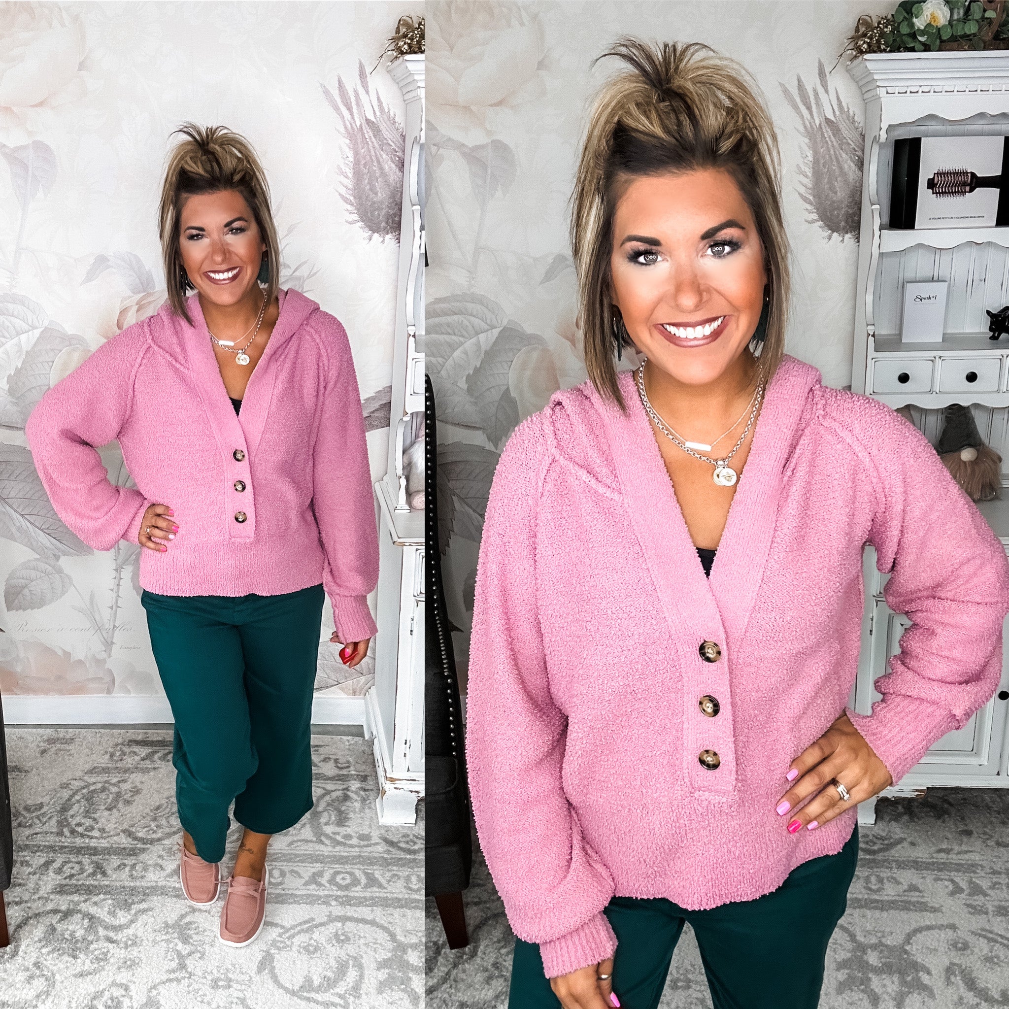 Strive For The Best Hooded Sweater - Mauve