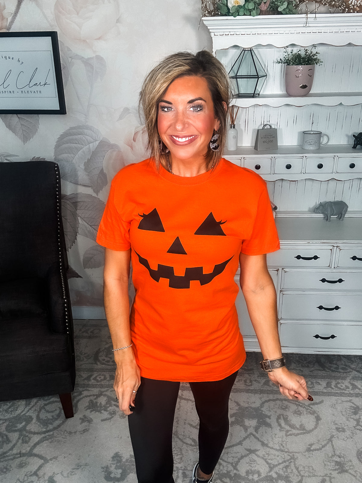 Pumpkin Face Graphic Tee