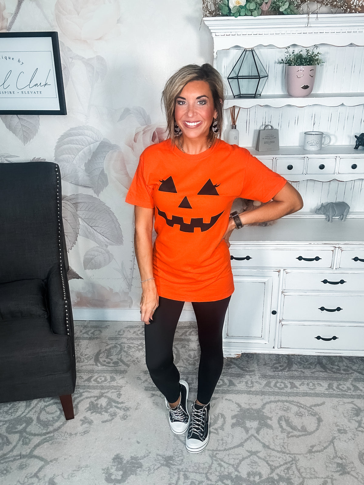 Pumpkin Face Graphic Tee