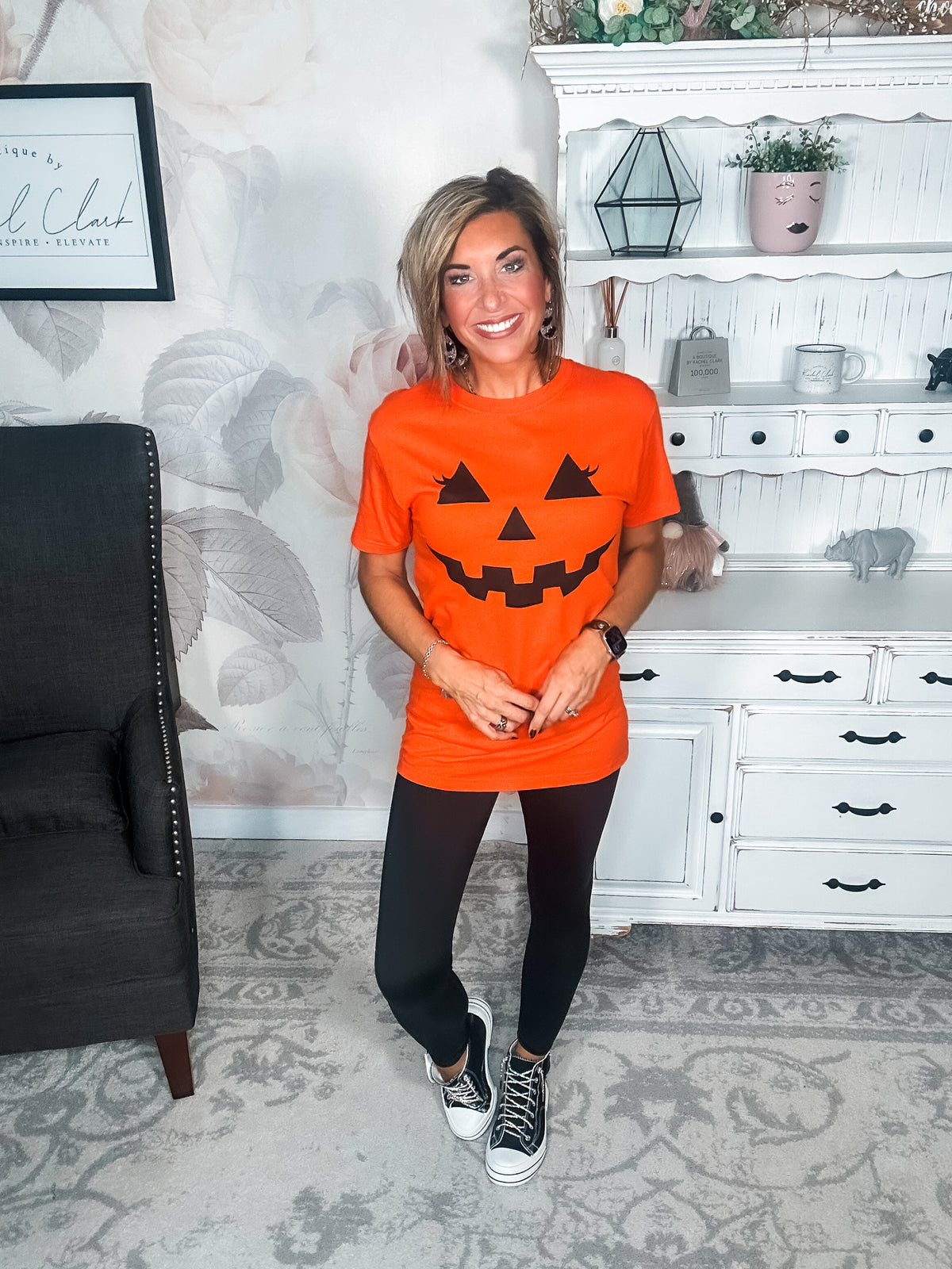 Pumpkin Face Graphic Tee