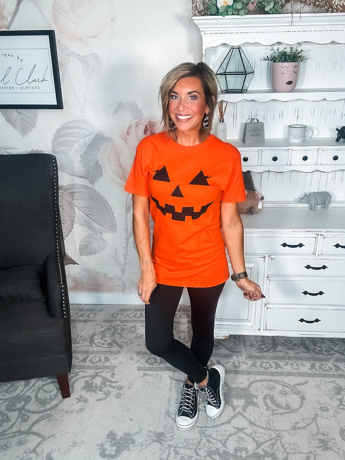 Pumpkin Face Graphic Tee