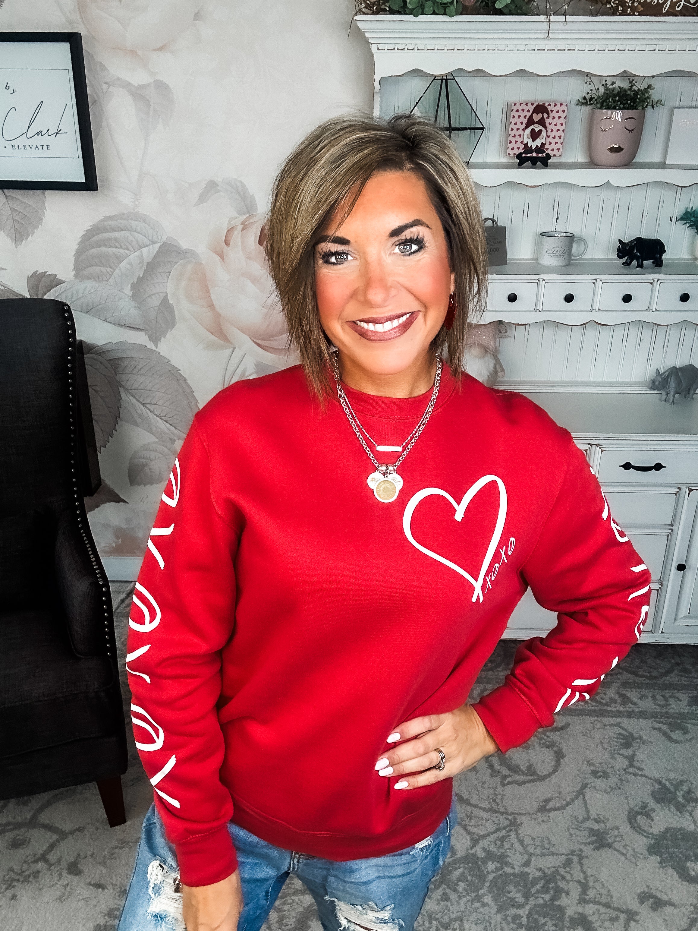 Hugs & Kisses Red Sweatshirt