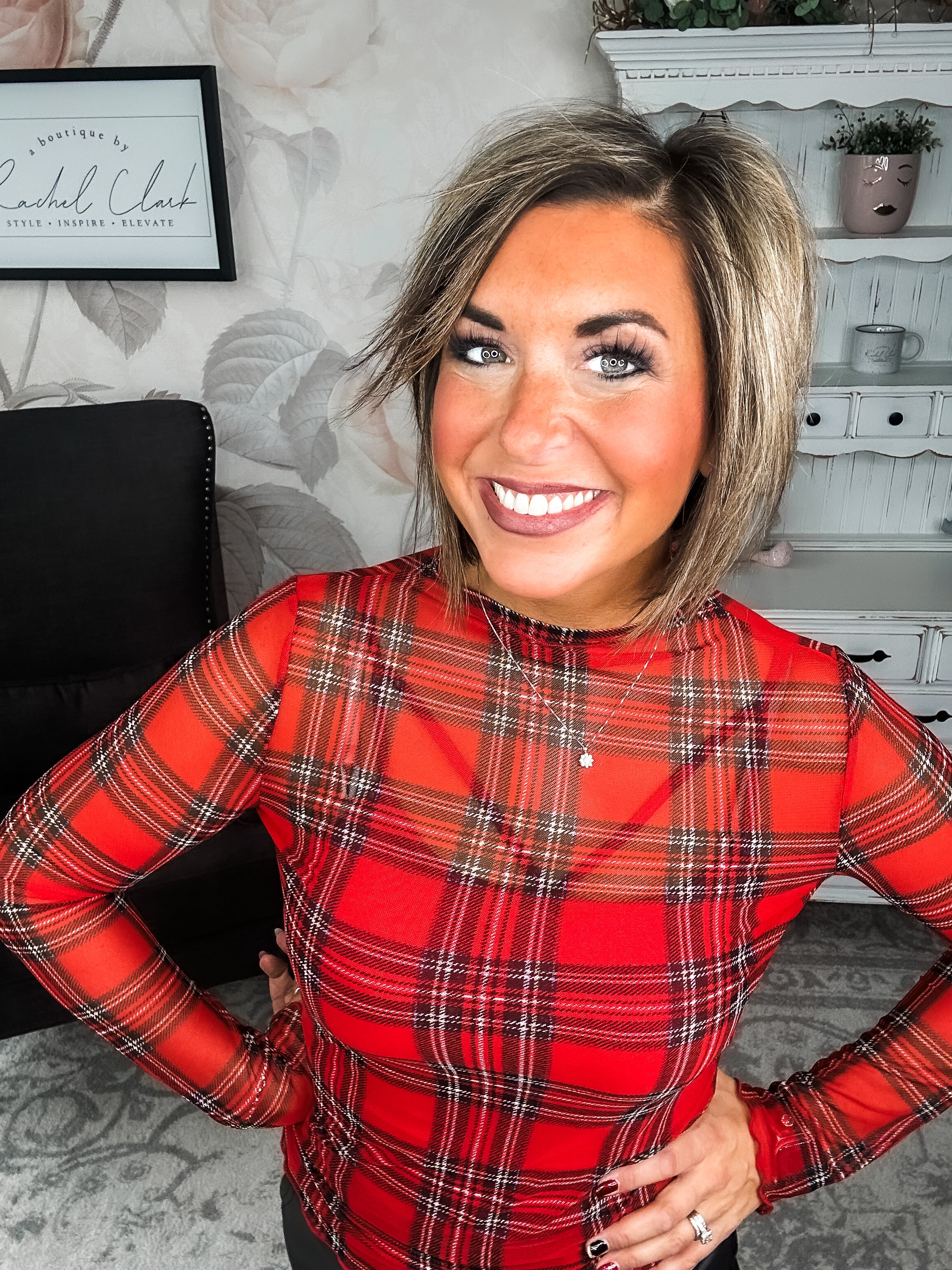 Believe In Me Mesh Top