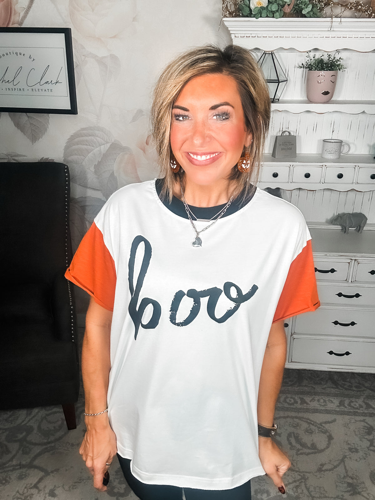 Ampersand Avenue Boyfriend Tee - Hey Boo-tiful