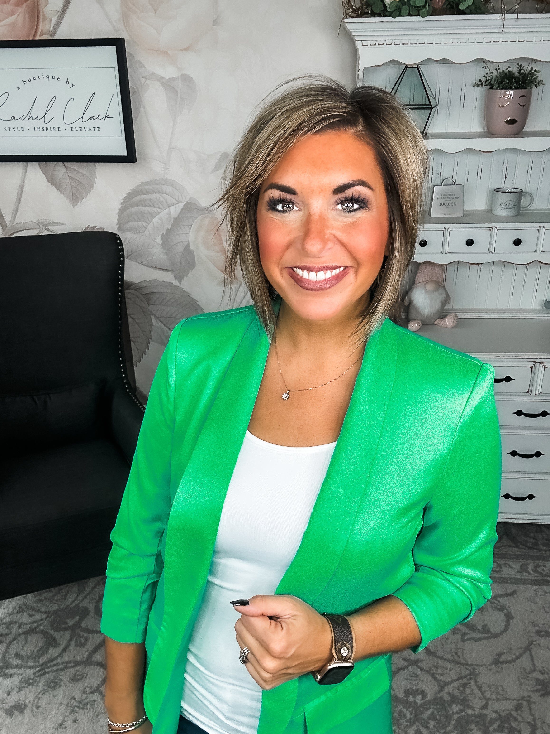 Ready For Success Blazer - Kelly Green