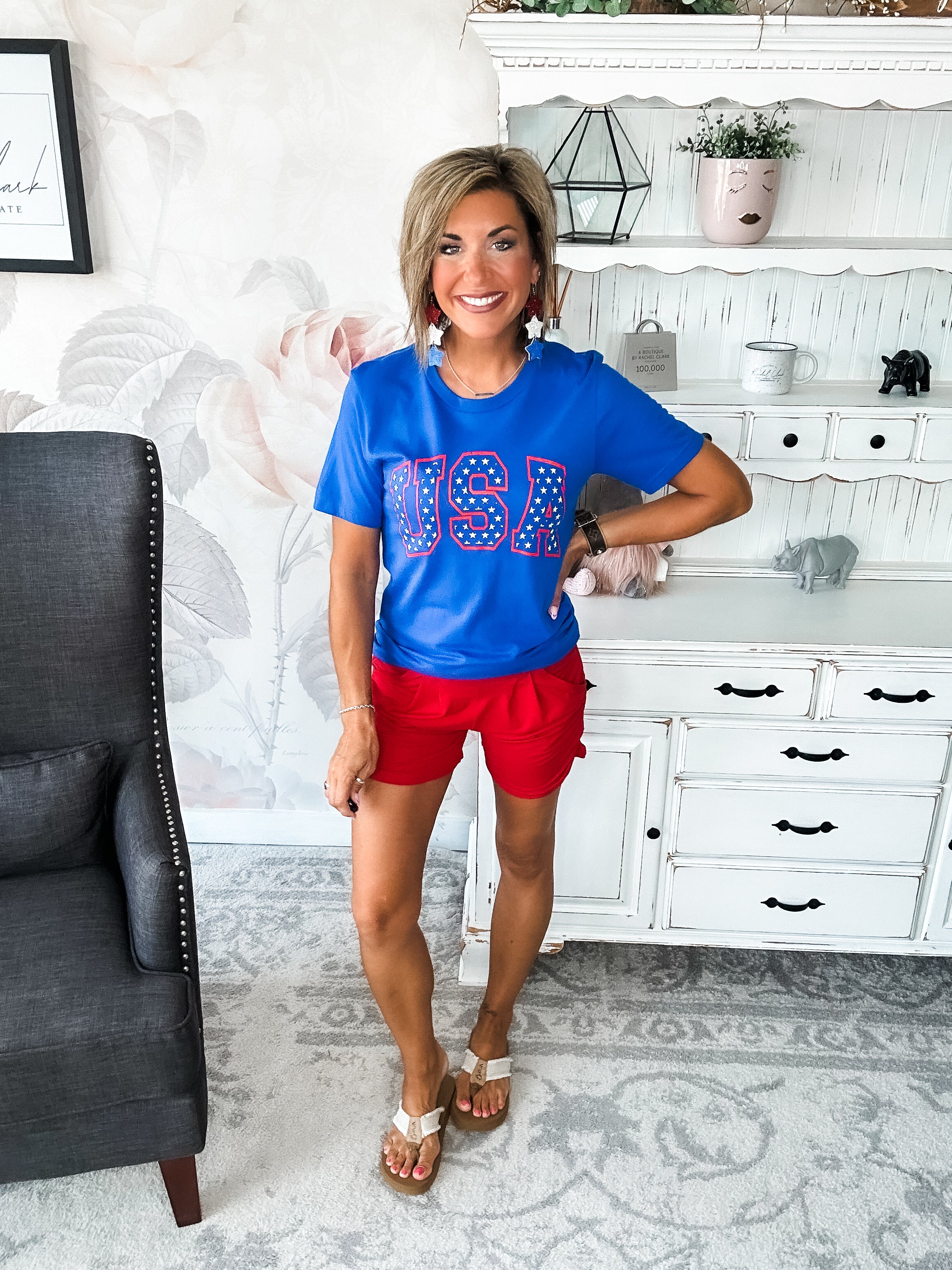 USA Stars Graphic Tee