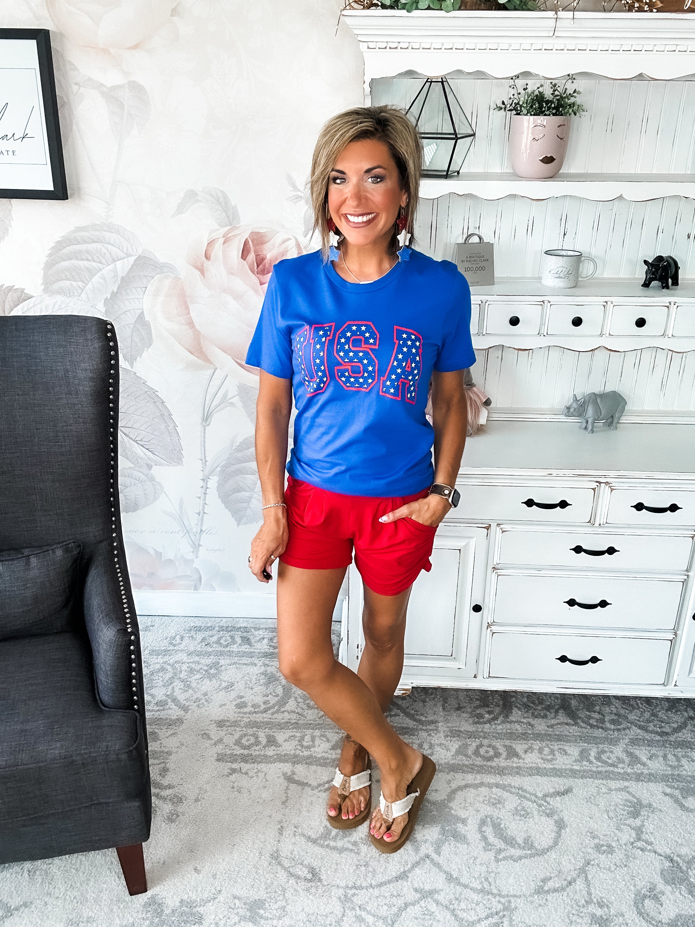 USA Stars Graphic Tee