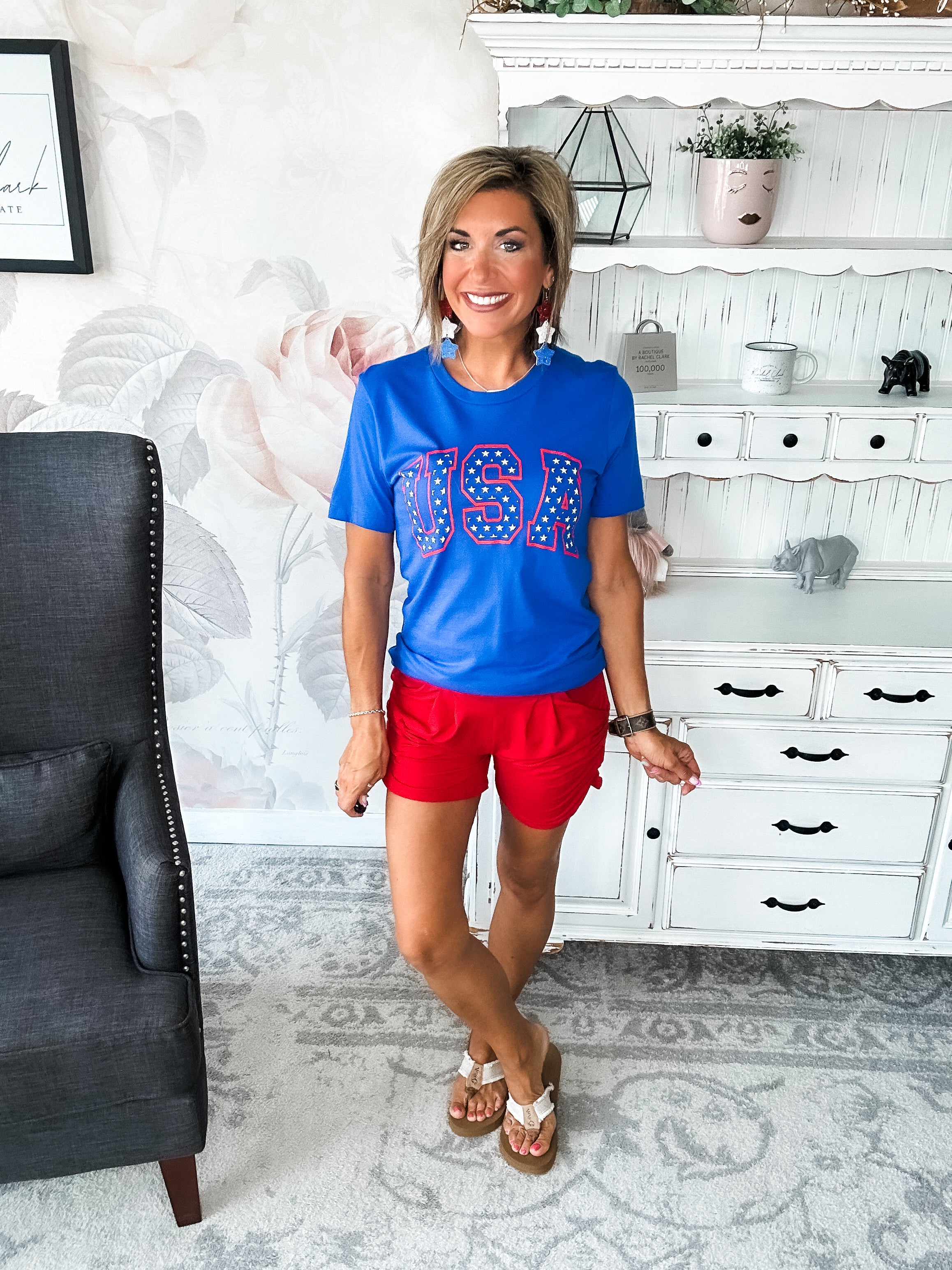 USA Stars Graphic Tee