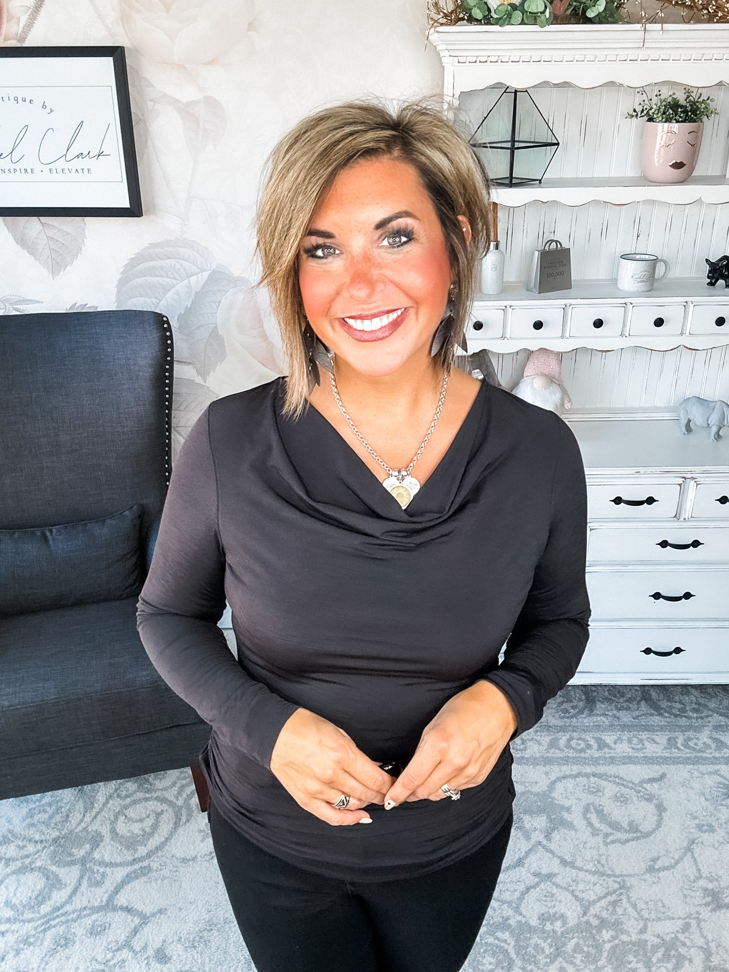 Treat Me Like A Lady Top - Black