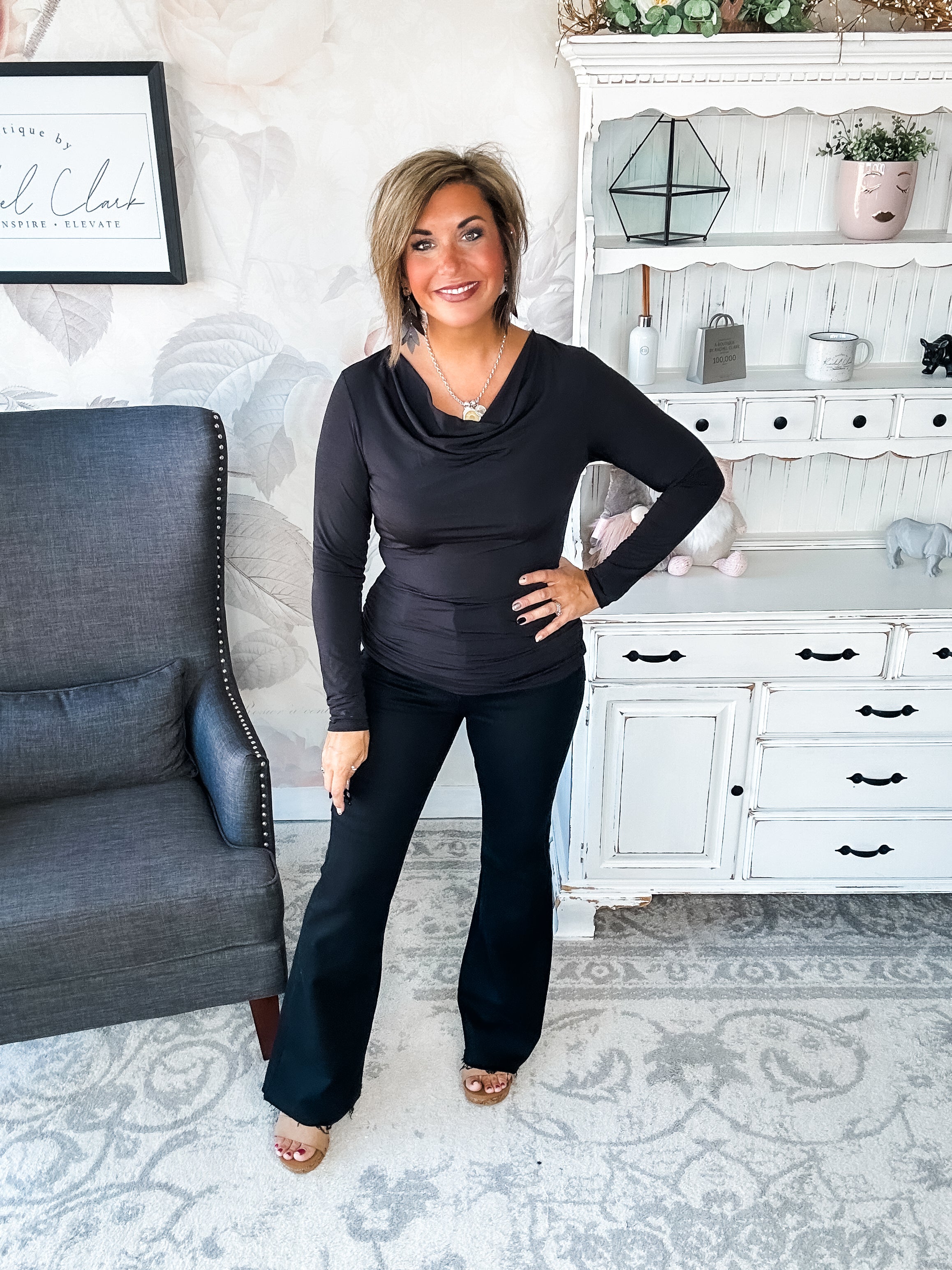 Treat Me Like A Lady Top - Black