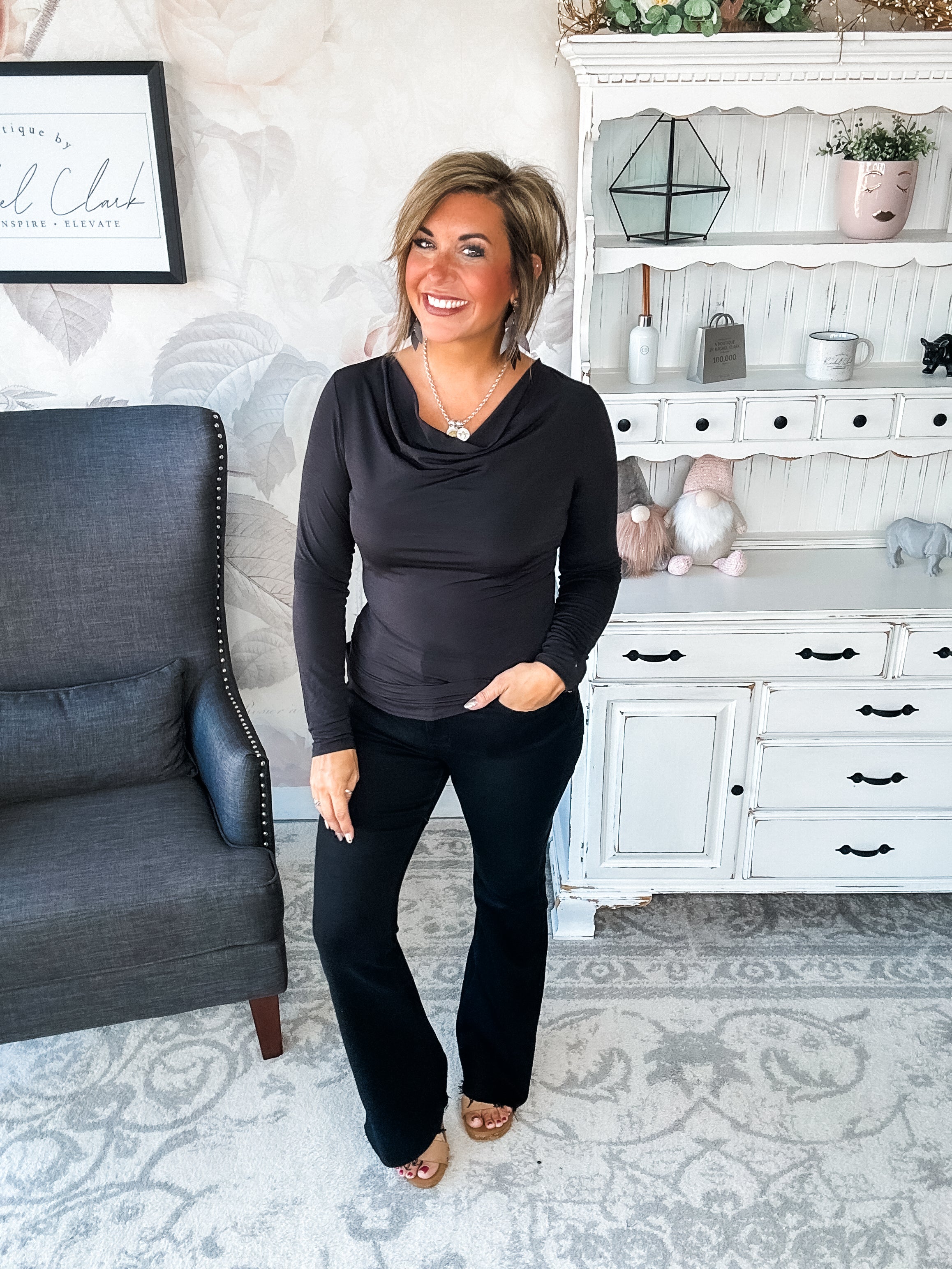 Treat Me Like A Lady Top - Black