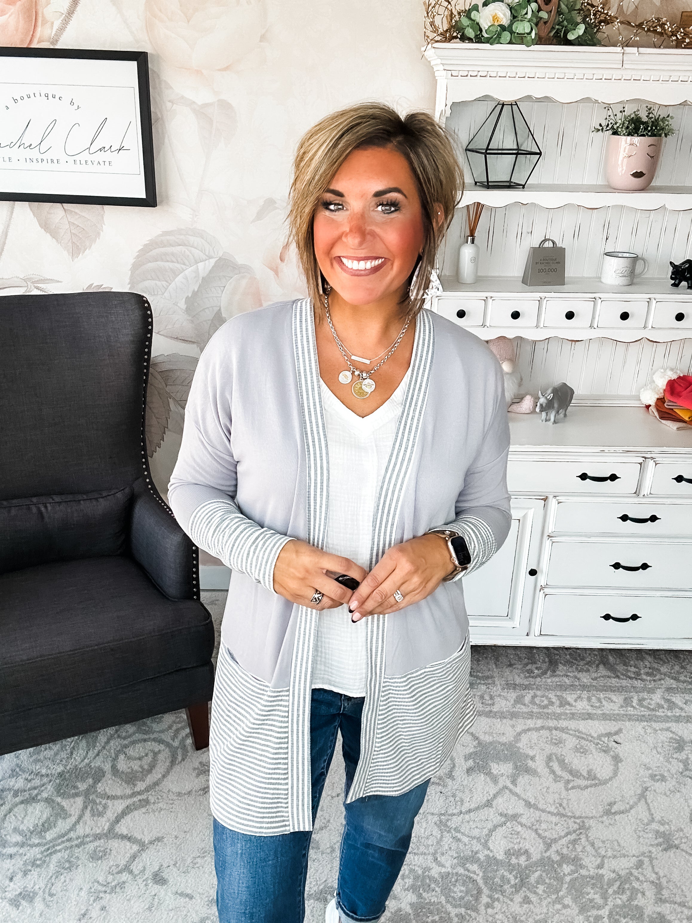 Forever Isn't Long Enough Cardigan - Grey