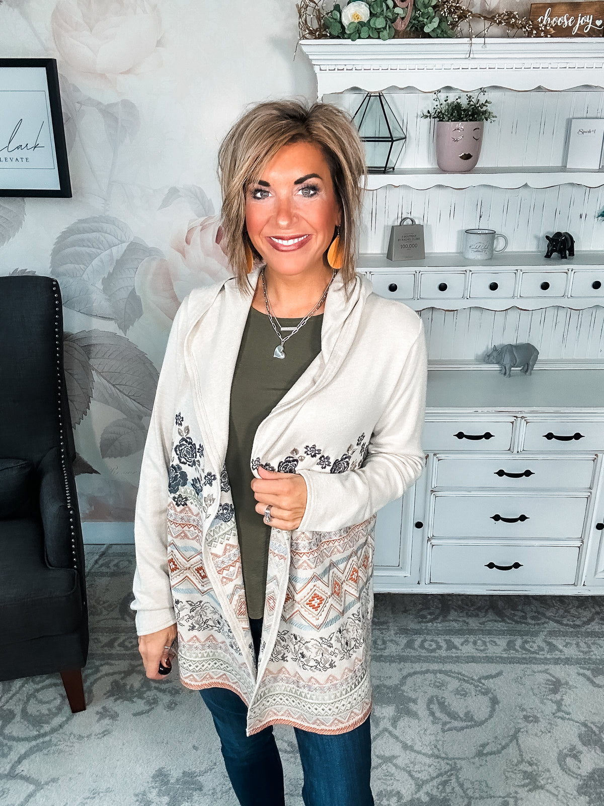 Fondest Memories Embroidered Cardigan