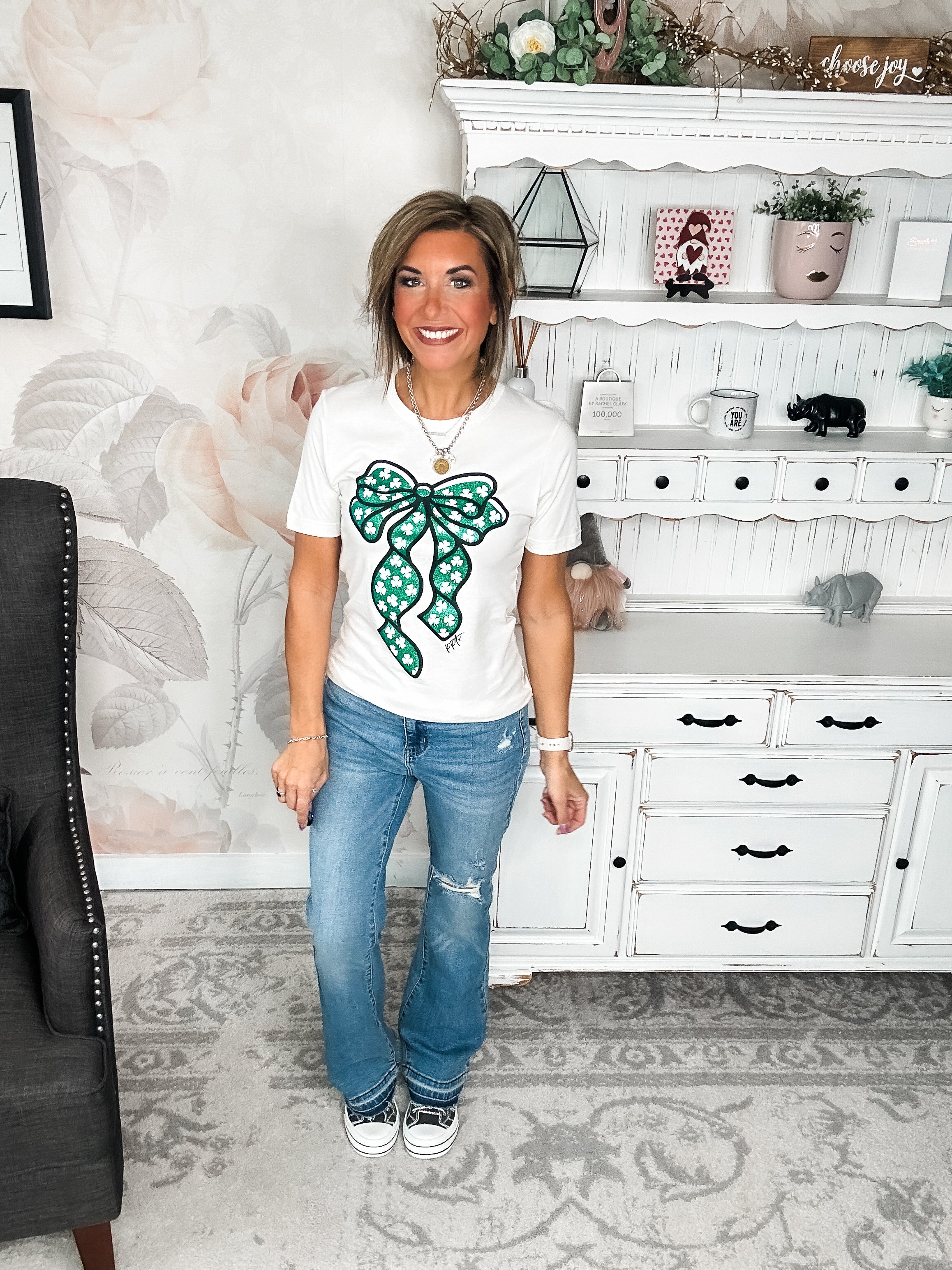 Shamrock Bow Tee
