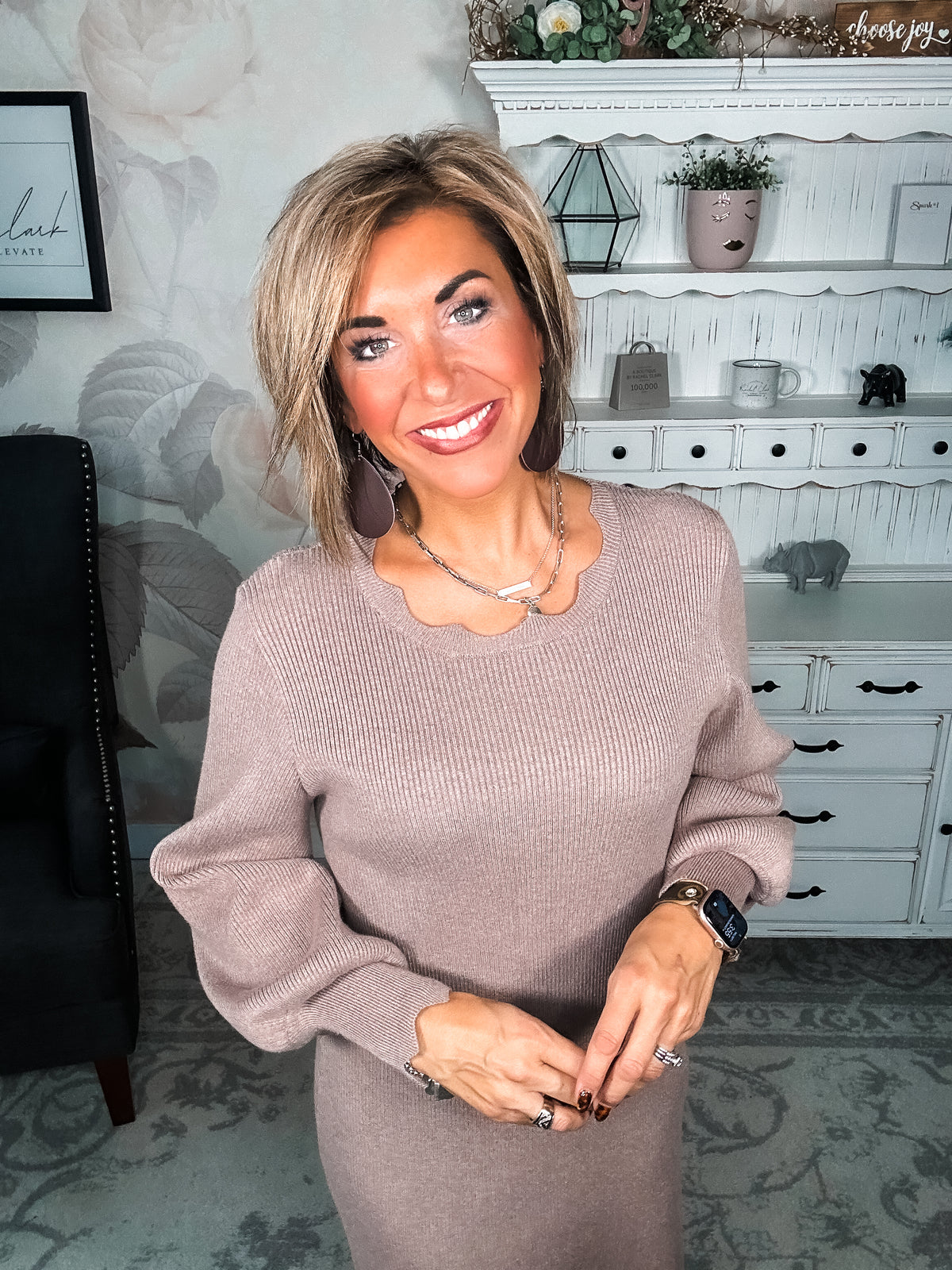 Positive Vibes Sweater Dress