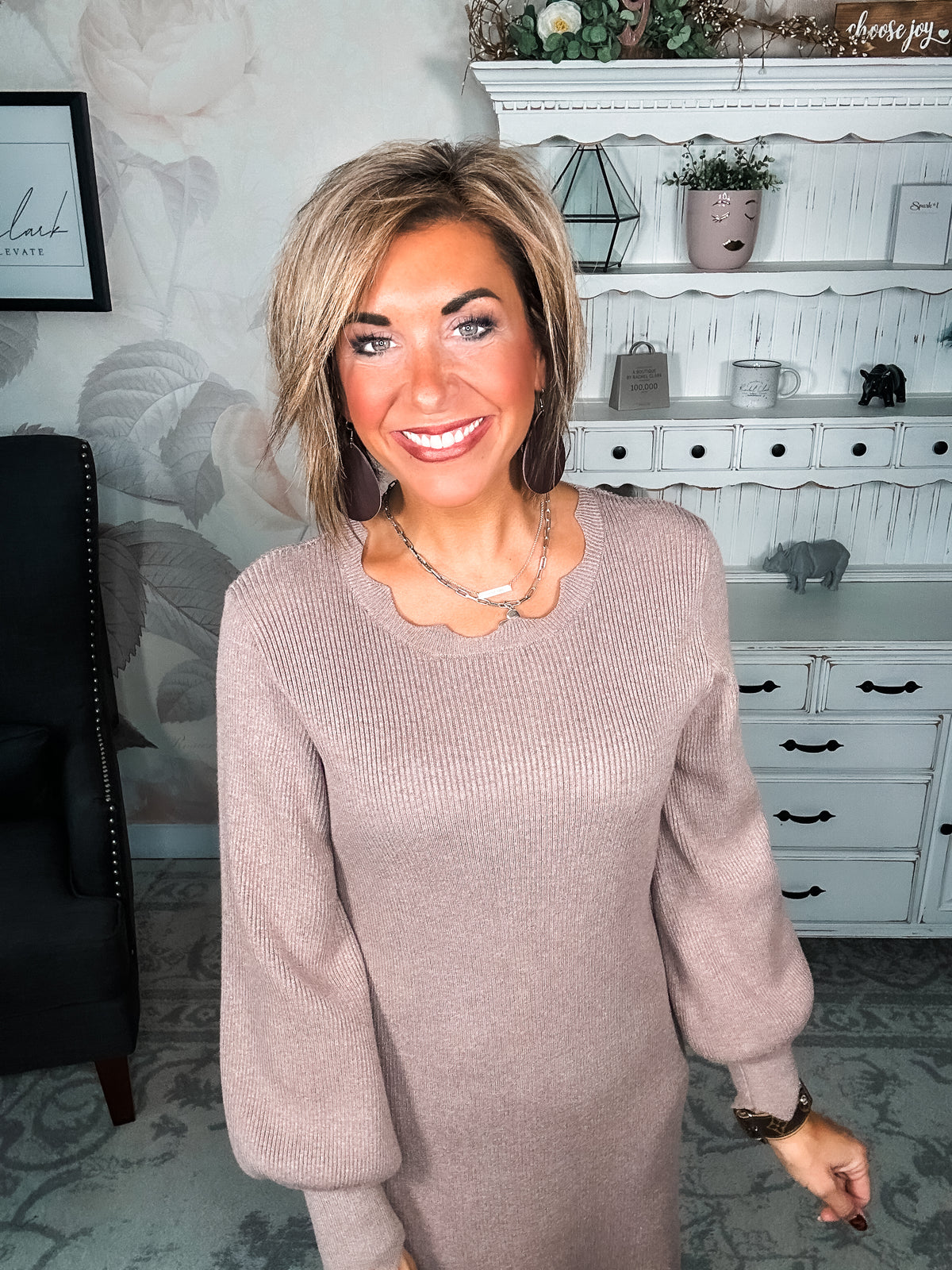 Positive Vibes Sweater Dress