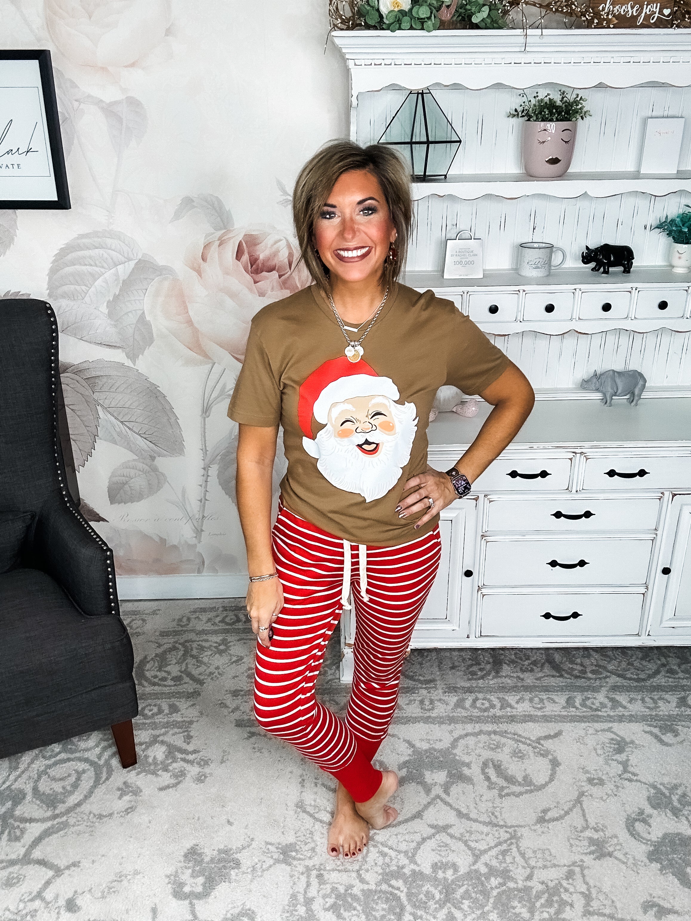 Smiling Santa Graphic Tee