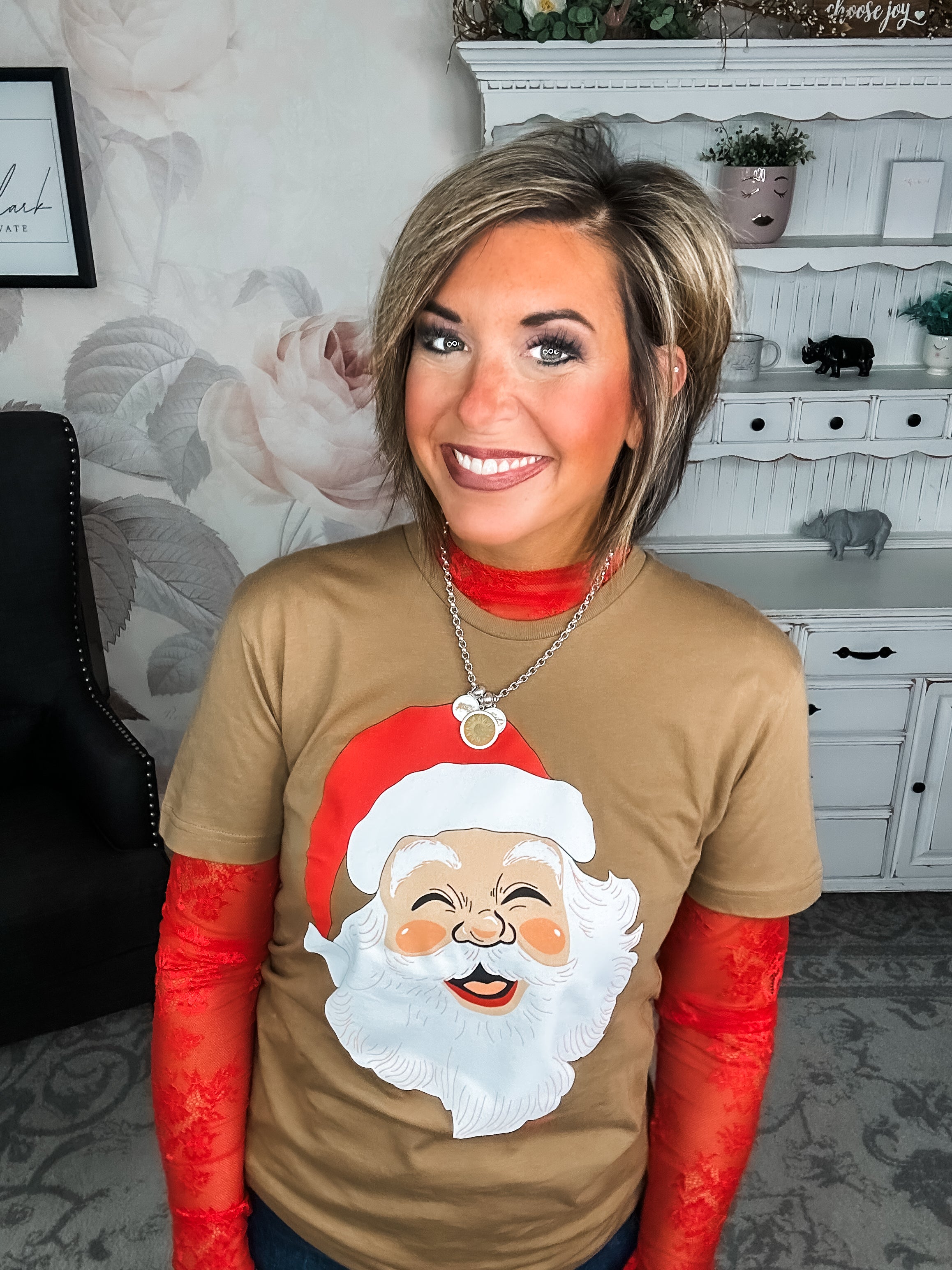 Smiling Santa Graphic Tee