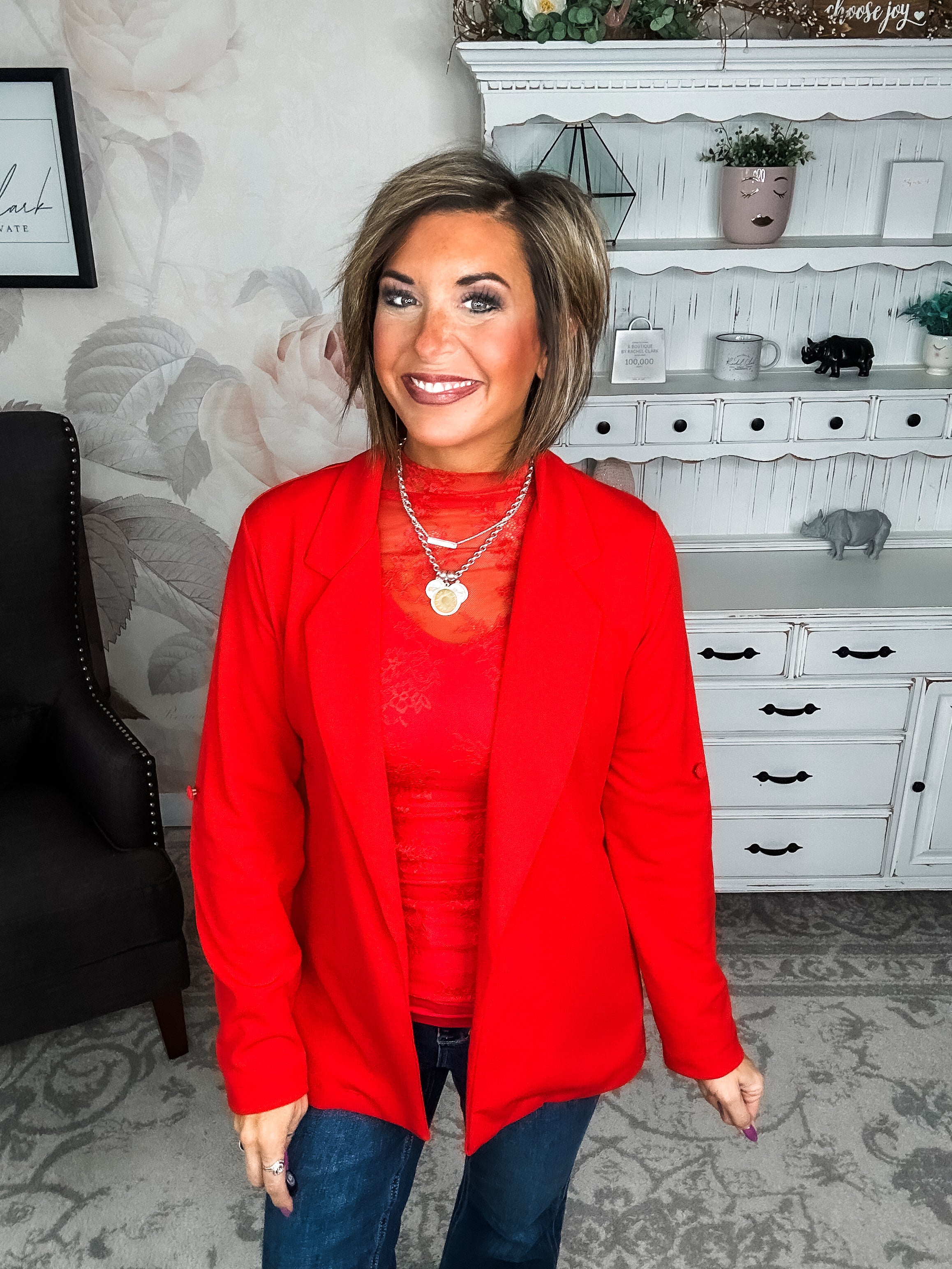 What I Live For Blazer - Red