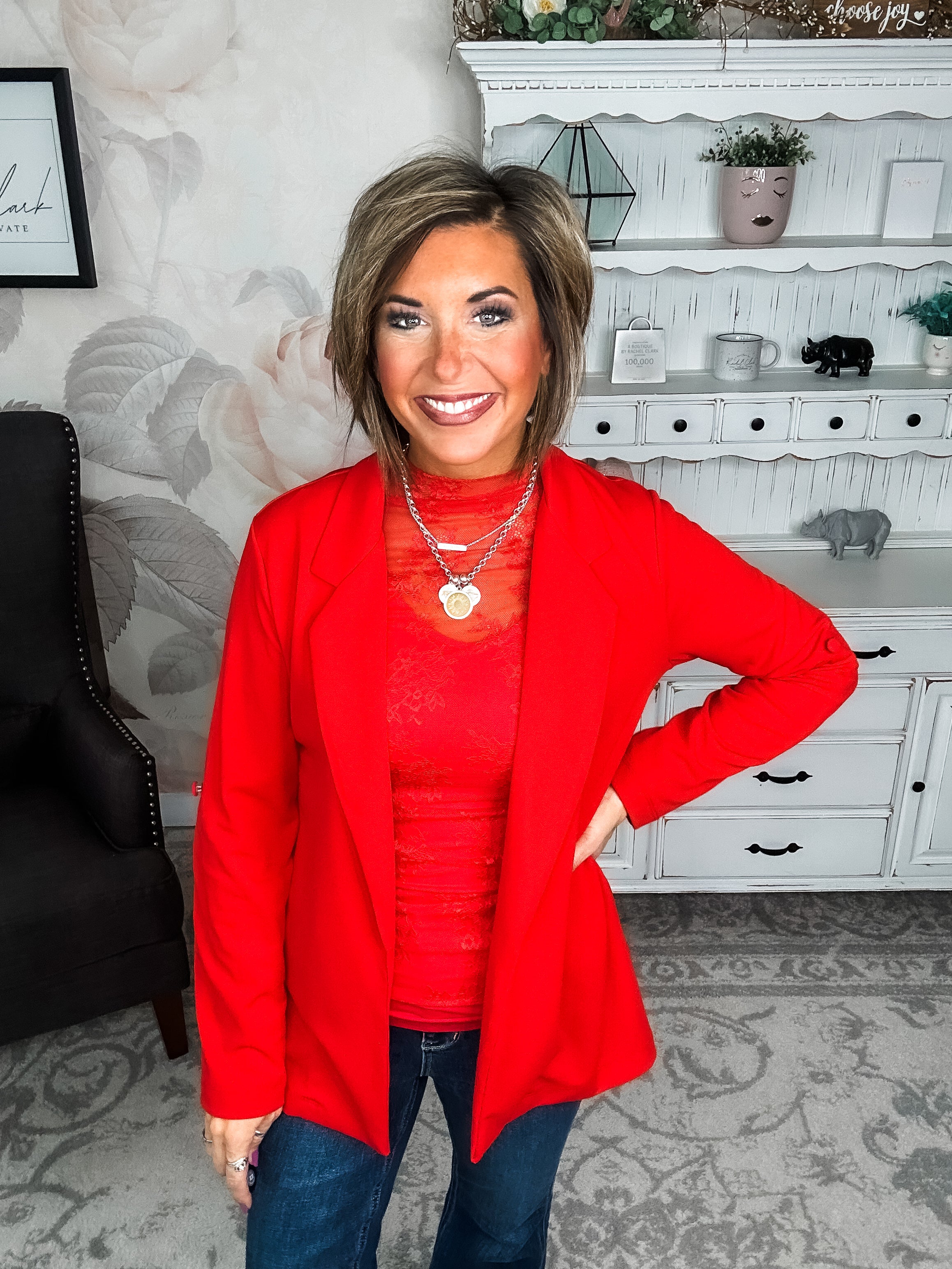 What I Live For Blazer - Red