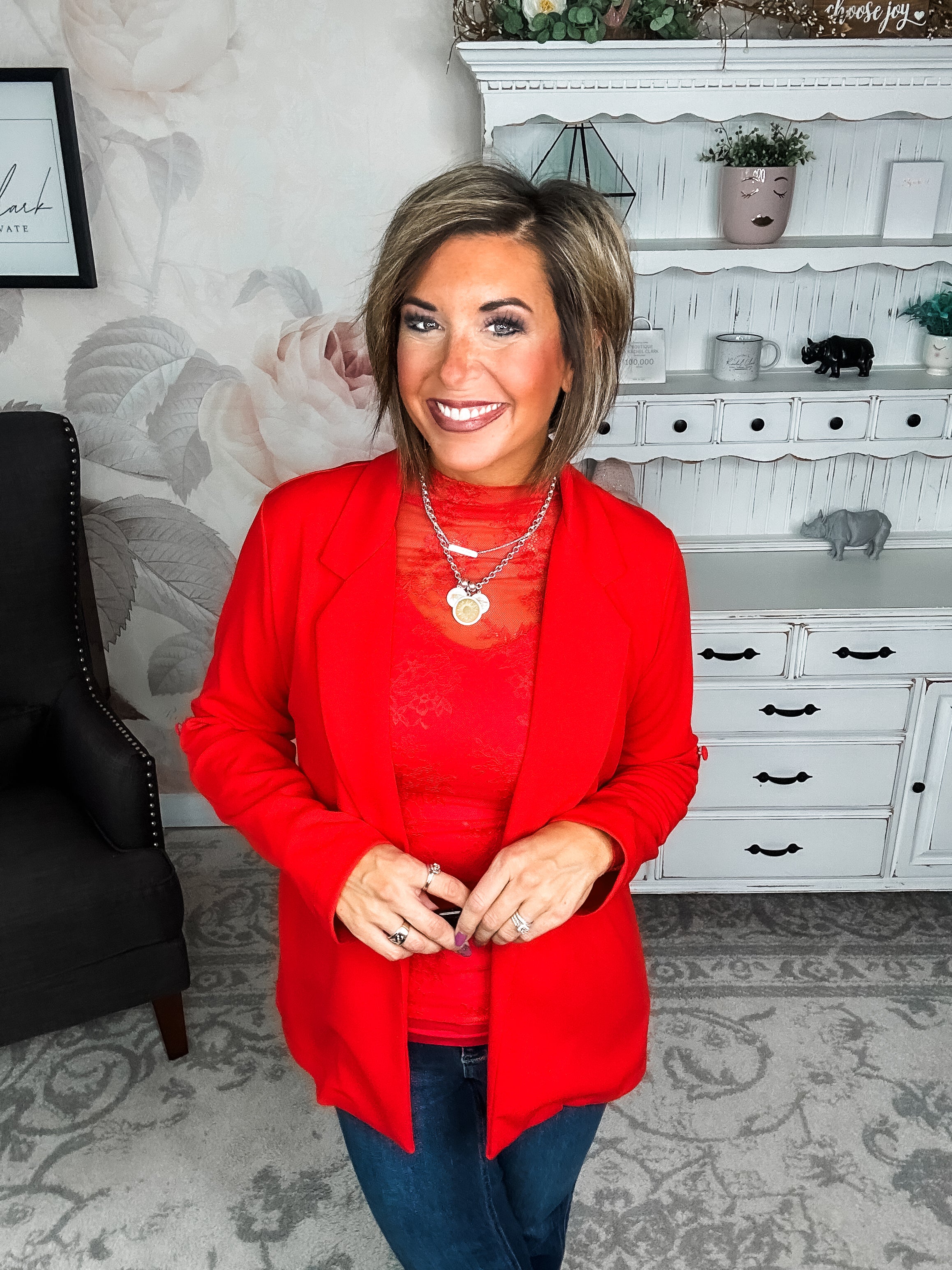 What I Live For Blazer - Red