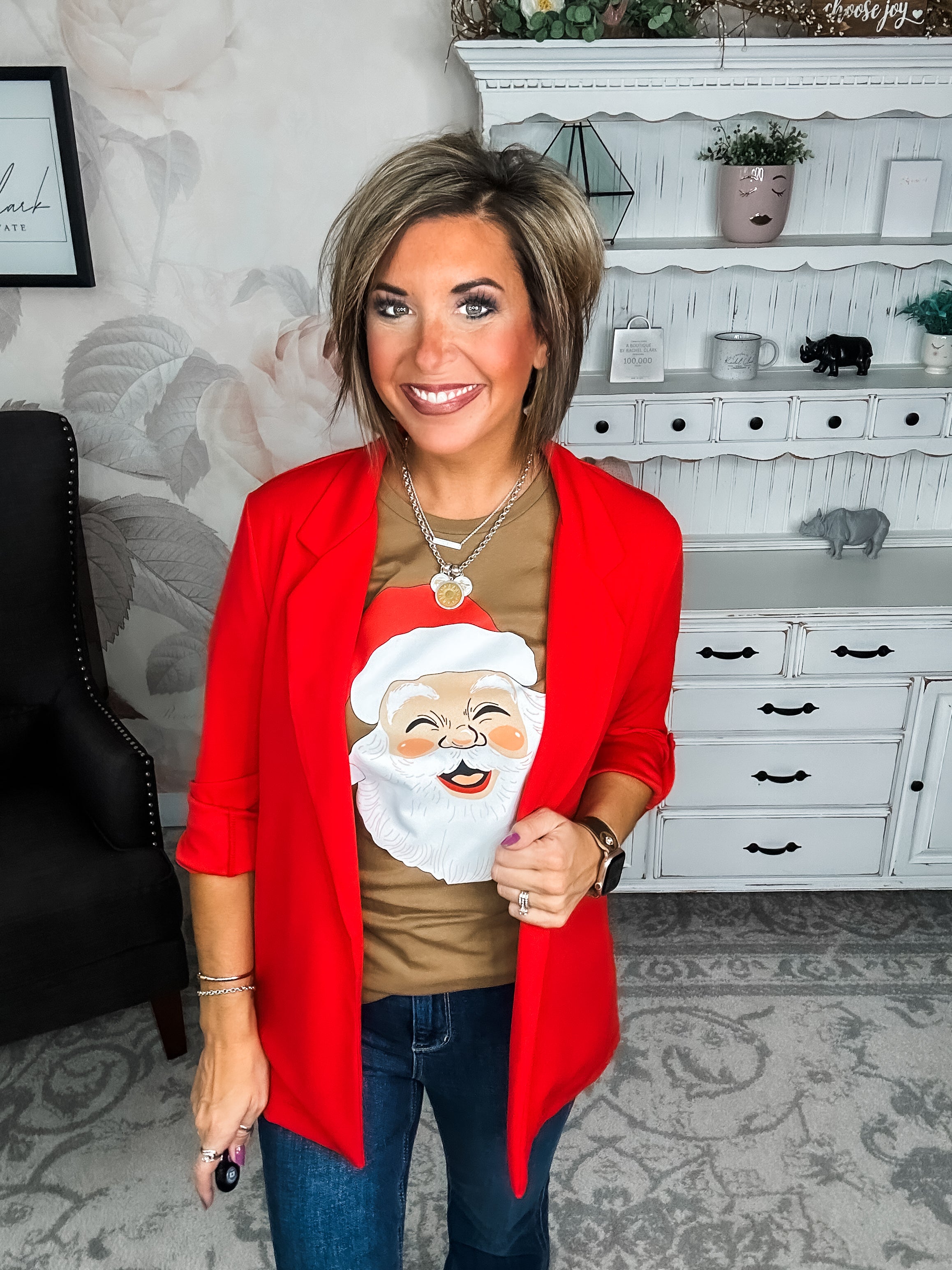 Smiling Santa Graphic Tee