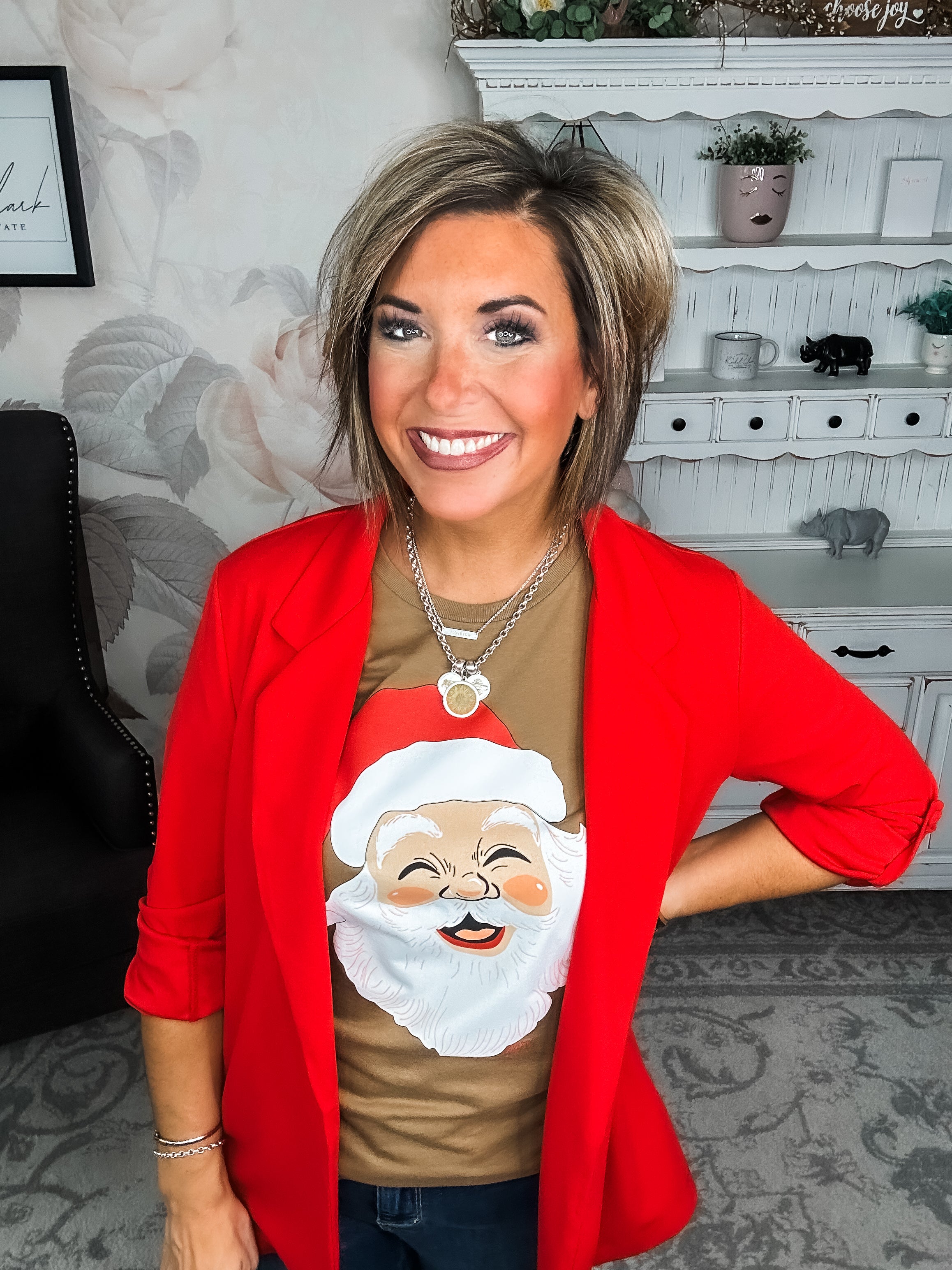 Smiling Santa Graphic Tee