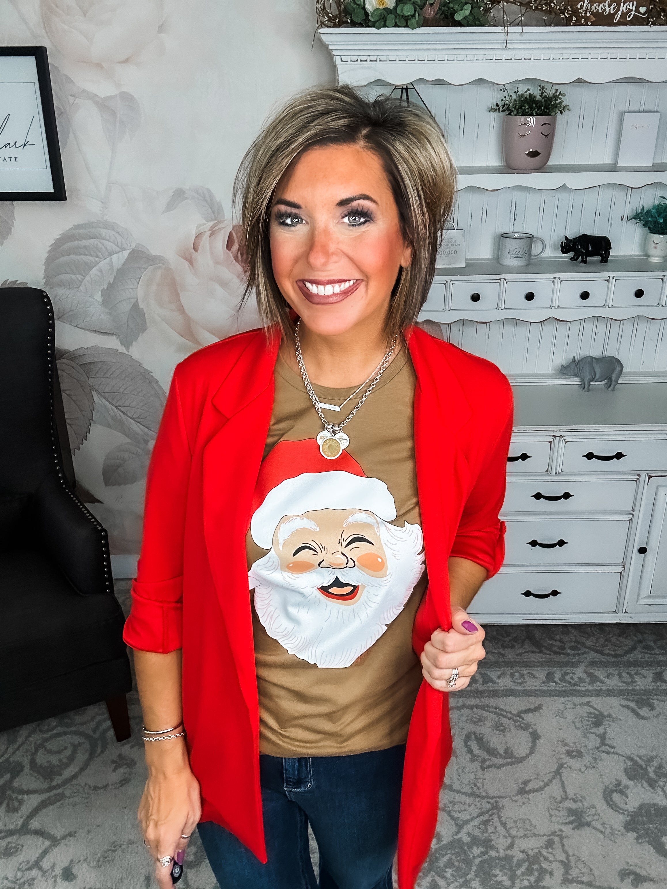 Smiling Santa Graphic Tee