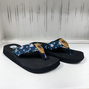 Firework Flip Flop - Navy