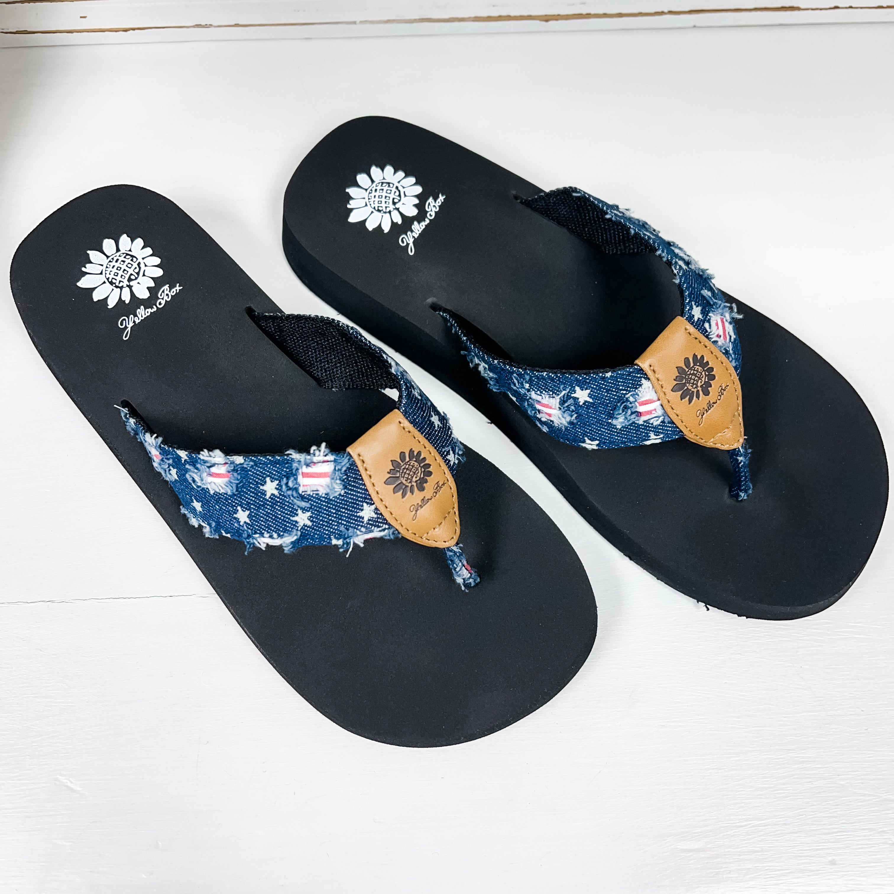 Firework Flip Flop - Navy