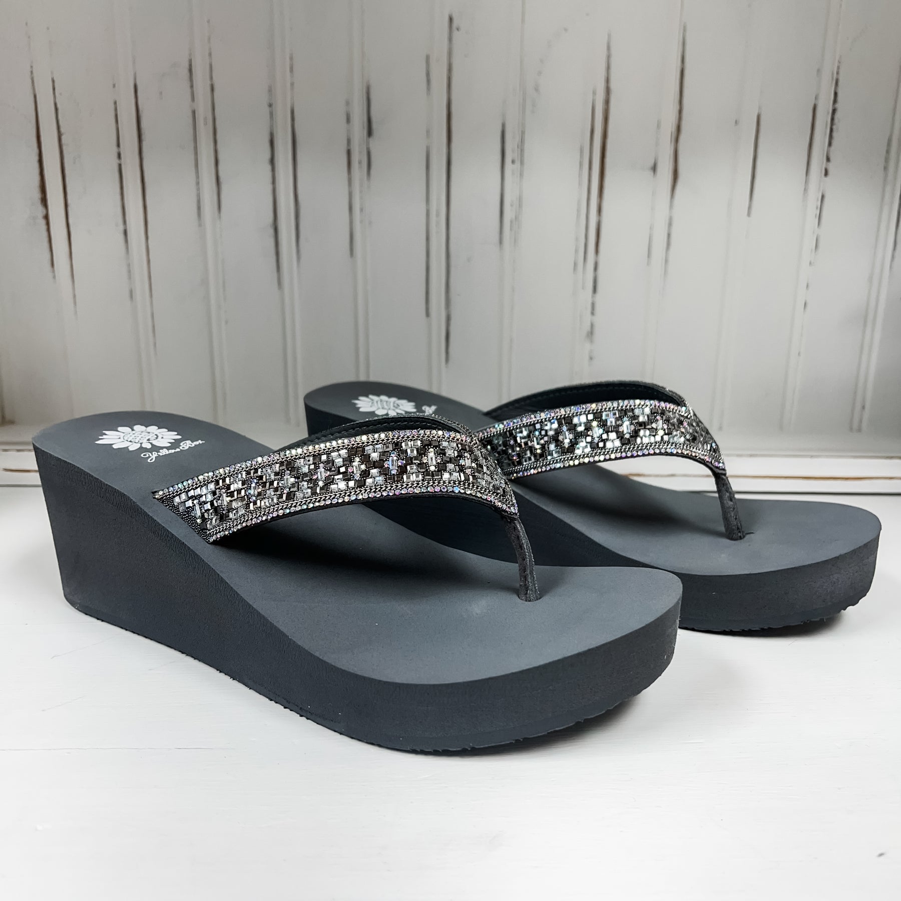 Etta Wedge Sandal - Gray