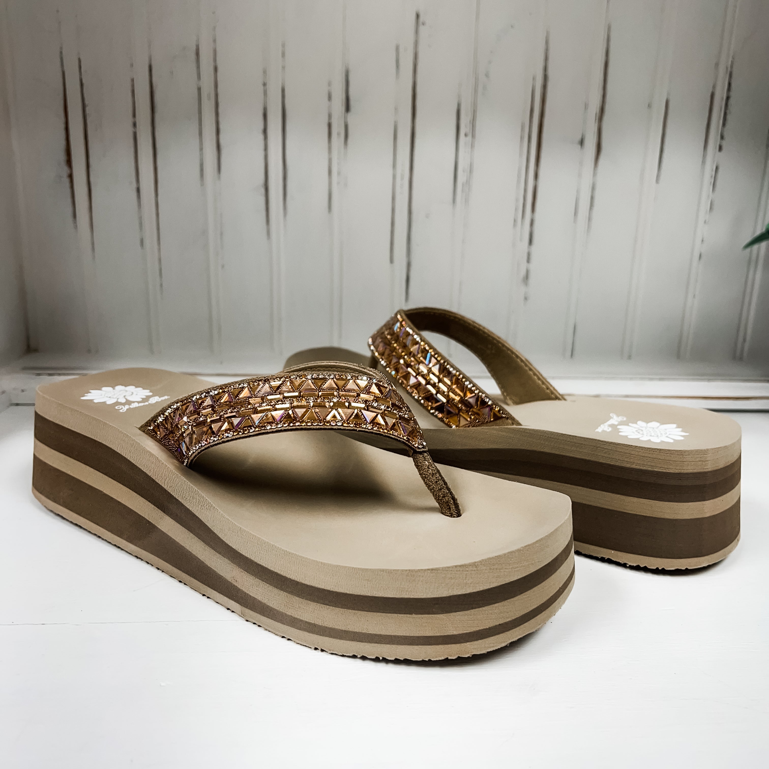 Kaduna Platform Sandal - Taupe