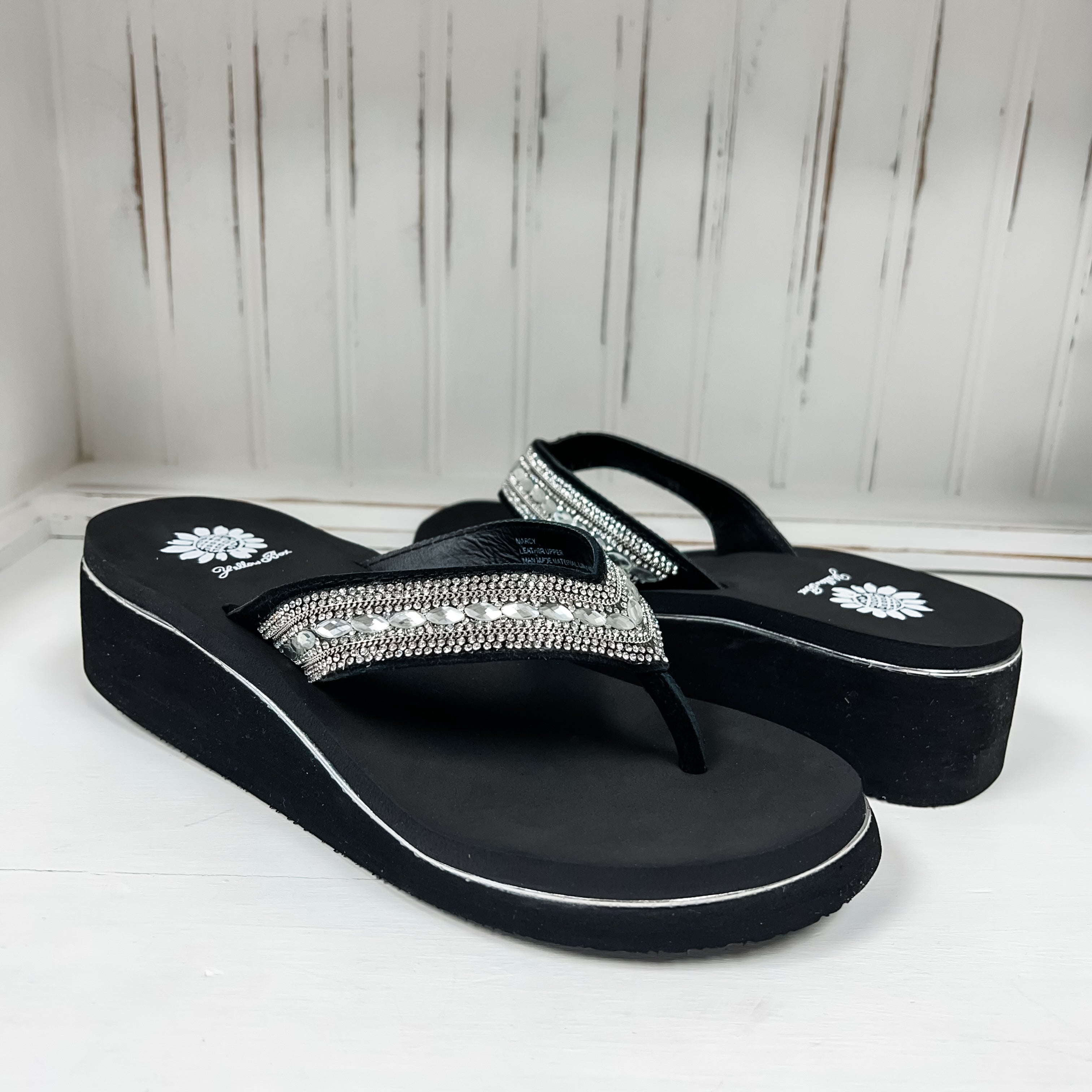 Marcy Wedge Sandal - Clear