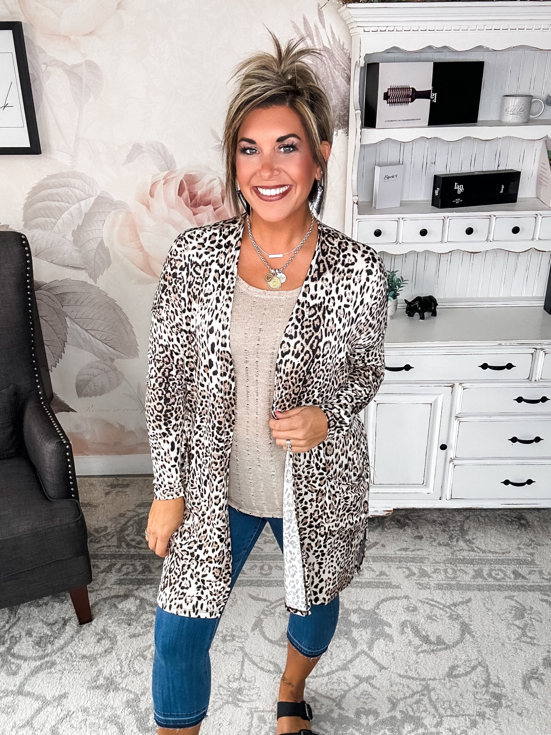 Pulling Heartstrings Leopard Cardigan