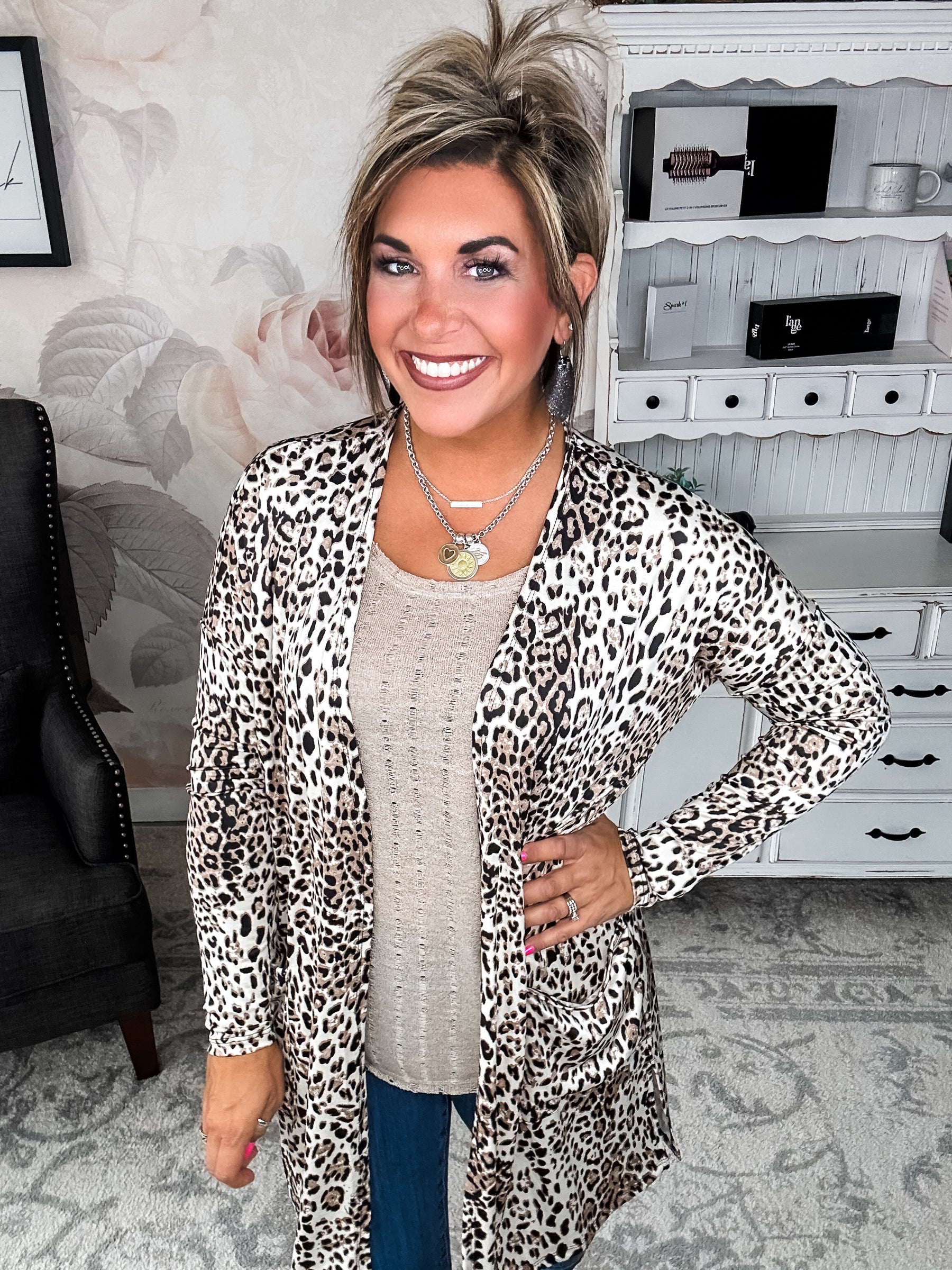 Pulling Heartstrings Leopard Cardigan