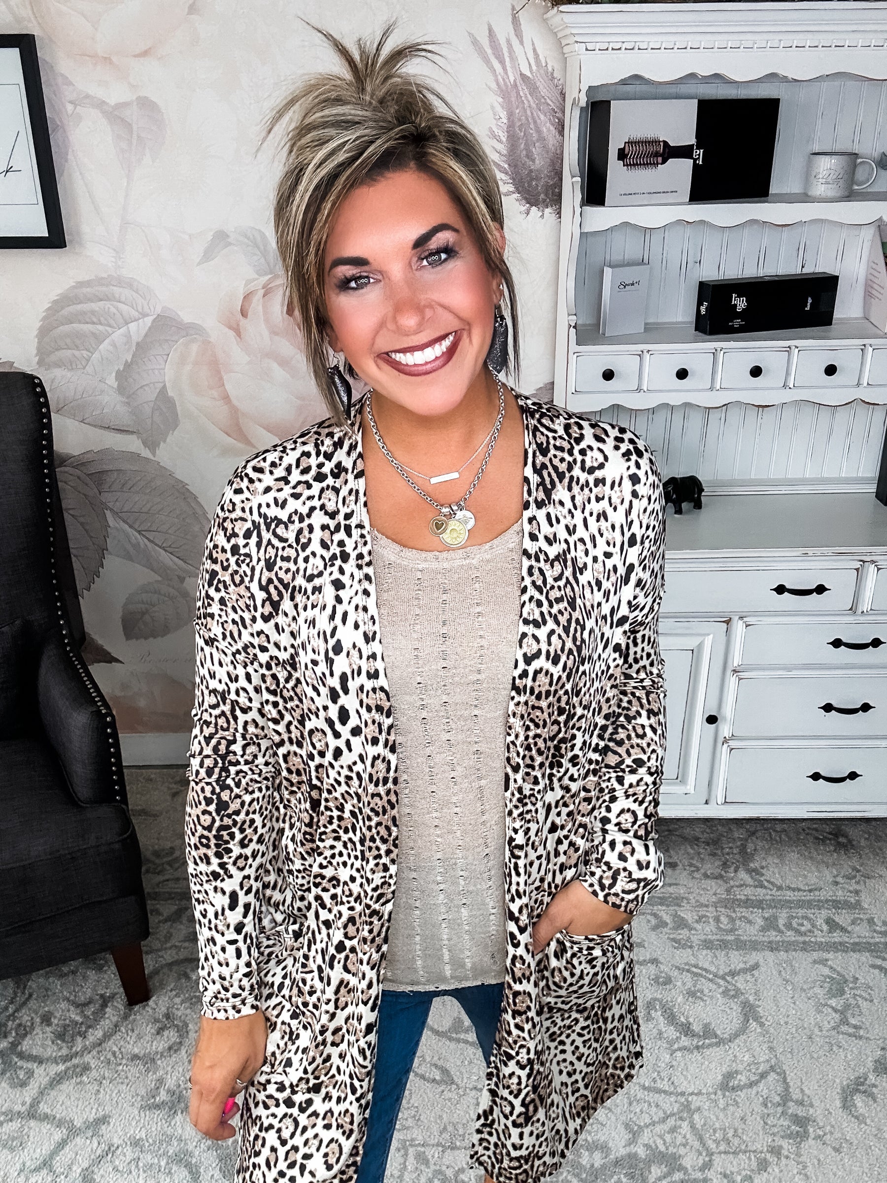 Pulling Heartstrings Leopard Cardigan