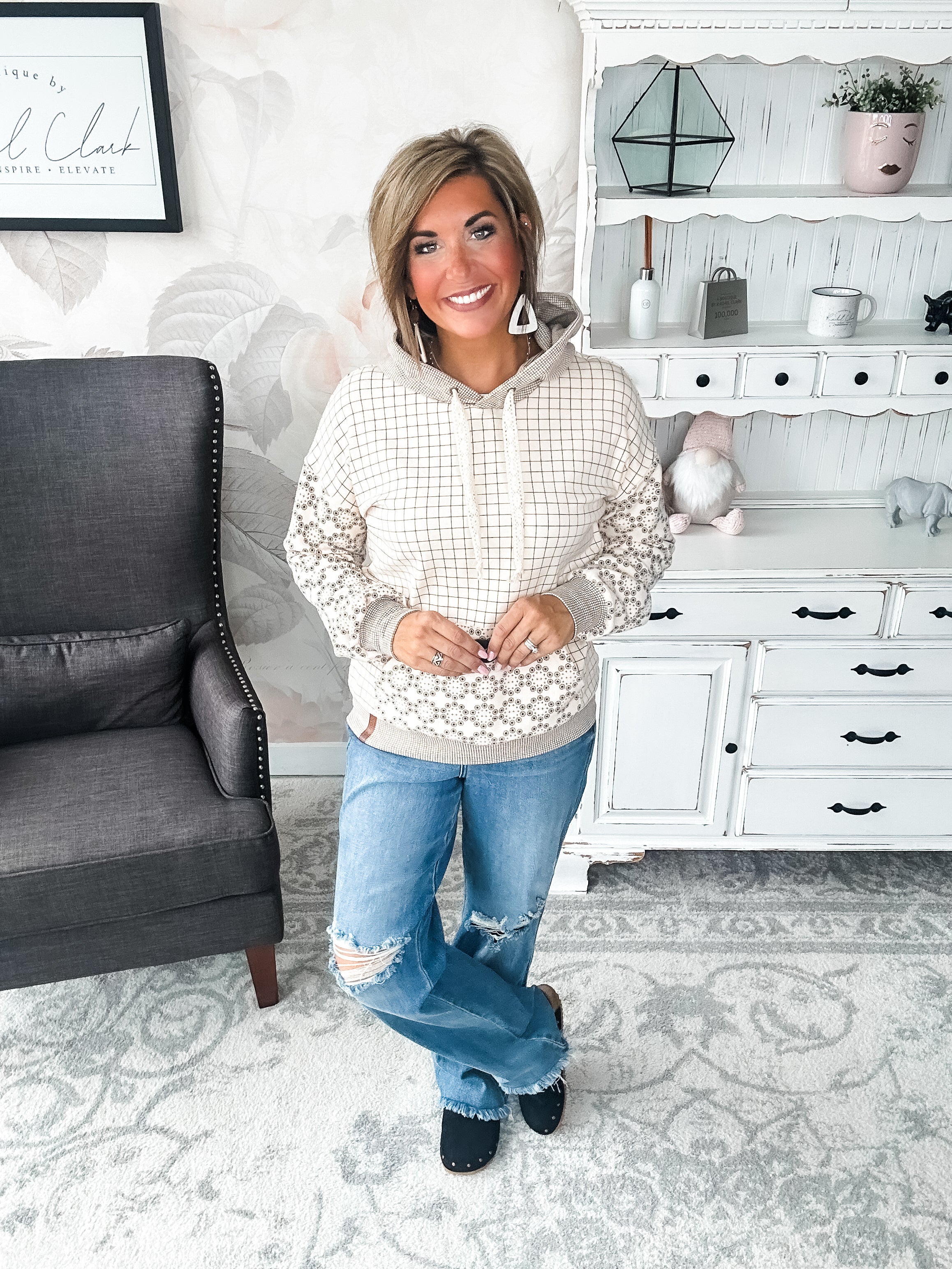 Ampersand Avenue University Hoodie - First Date