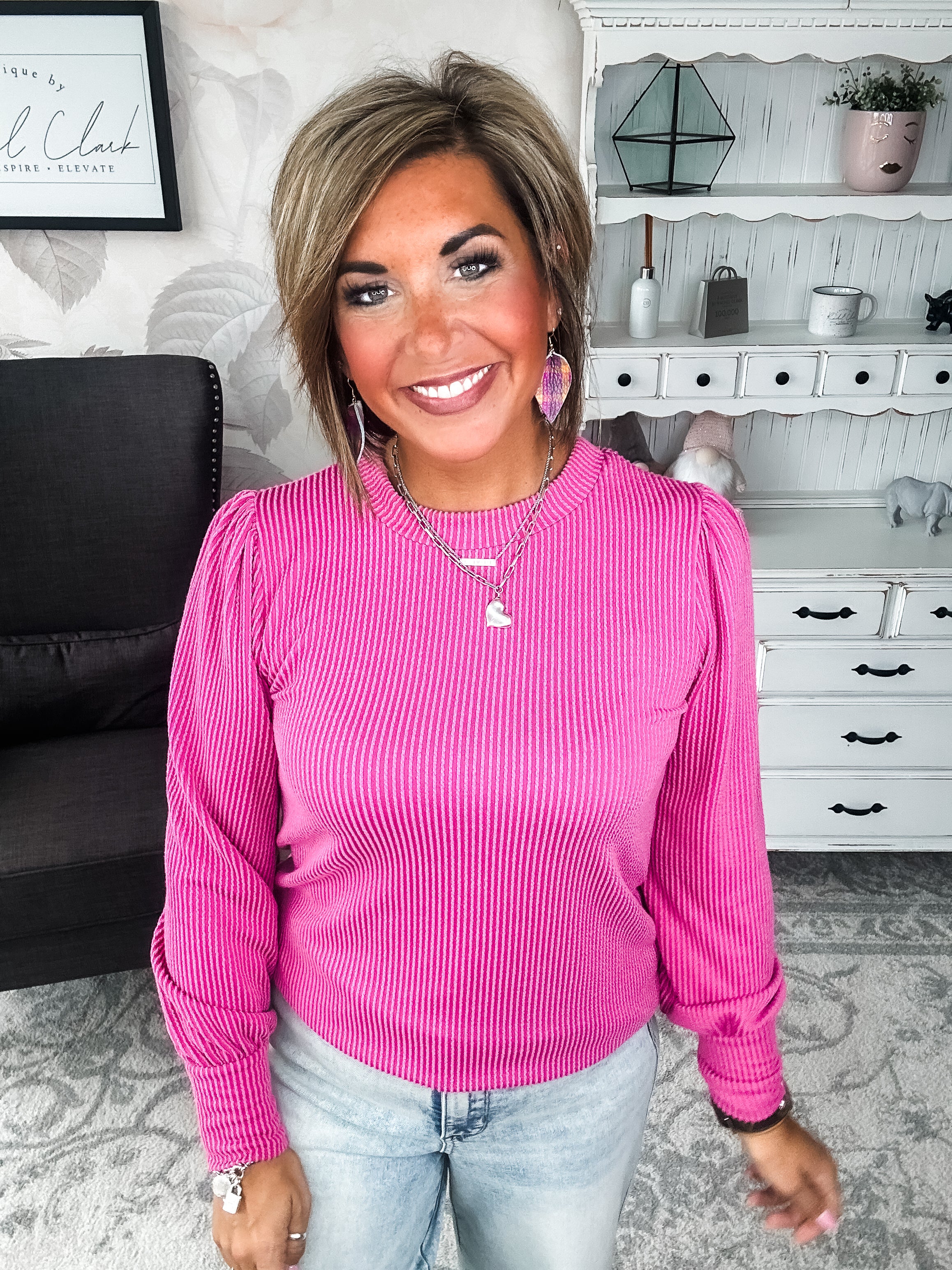 Share My Secret Pullover - Magenta