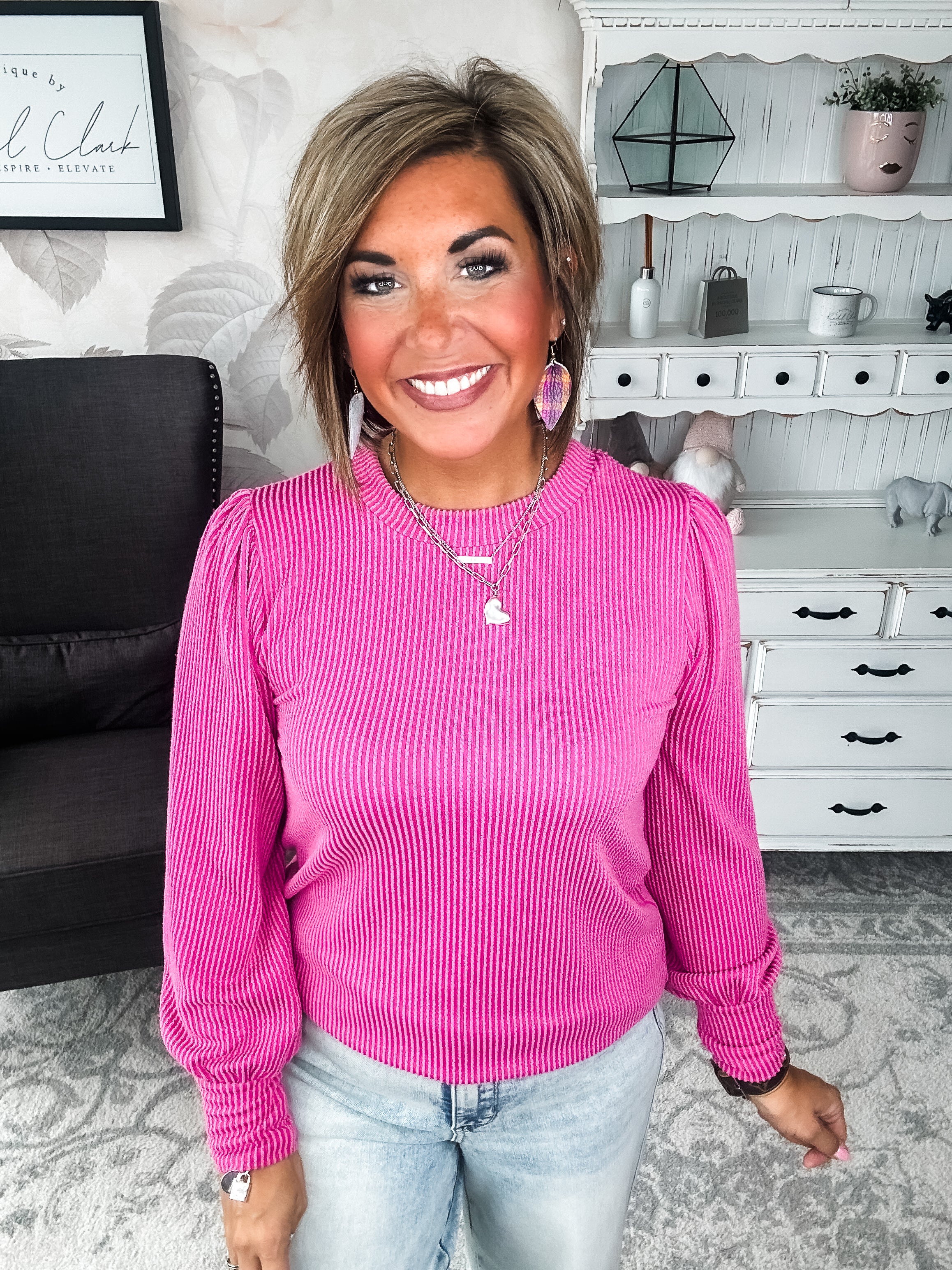 Share My Secret Pullover - Magenta