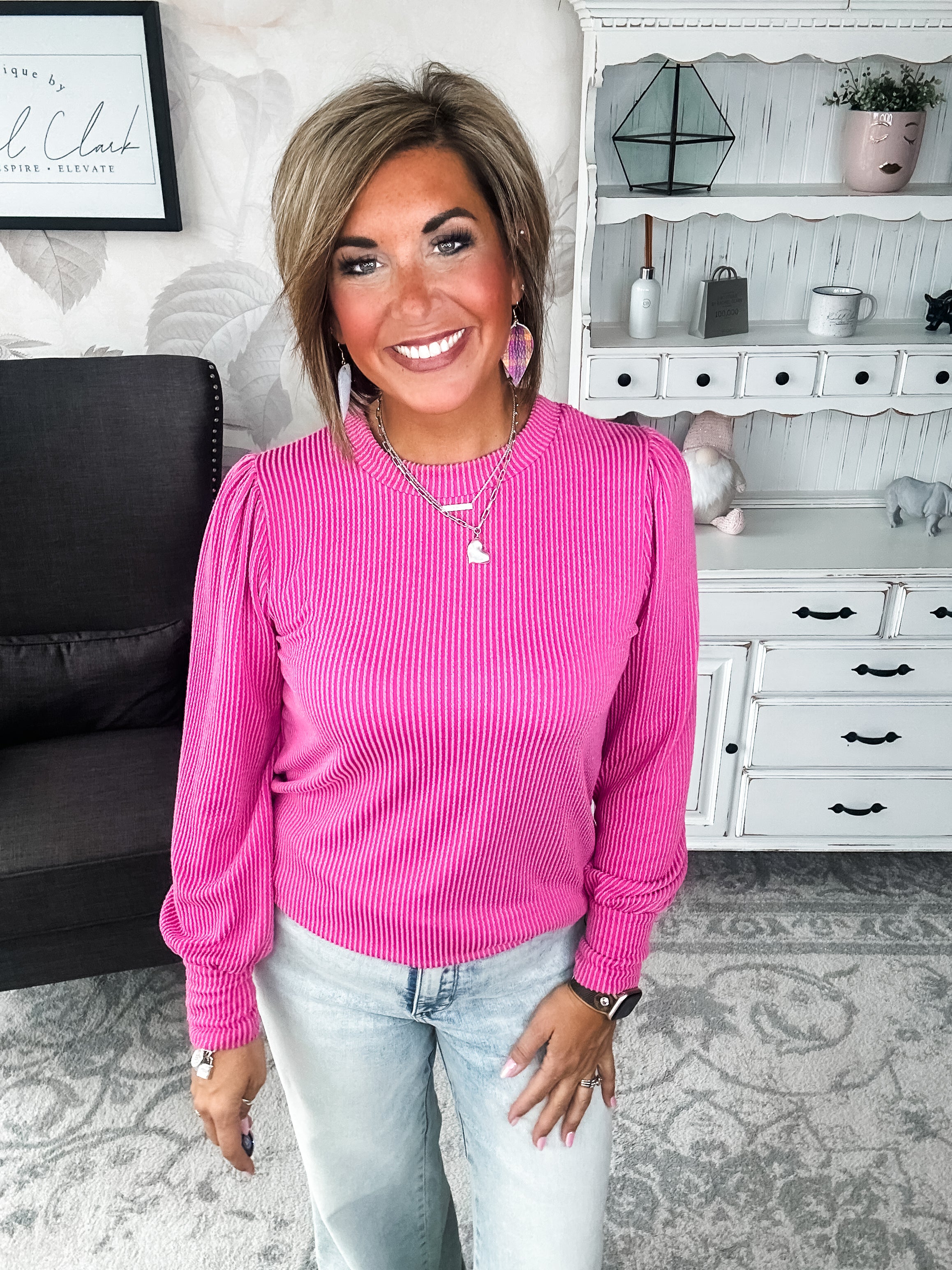 Share My Secret Pullover - Magenta