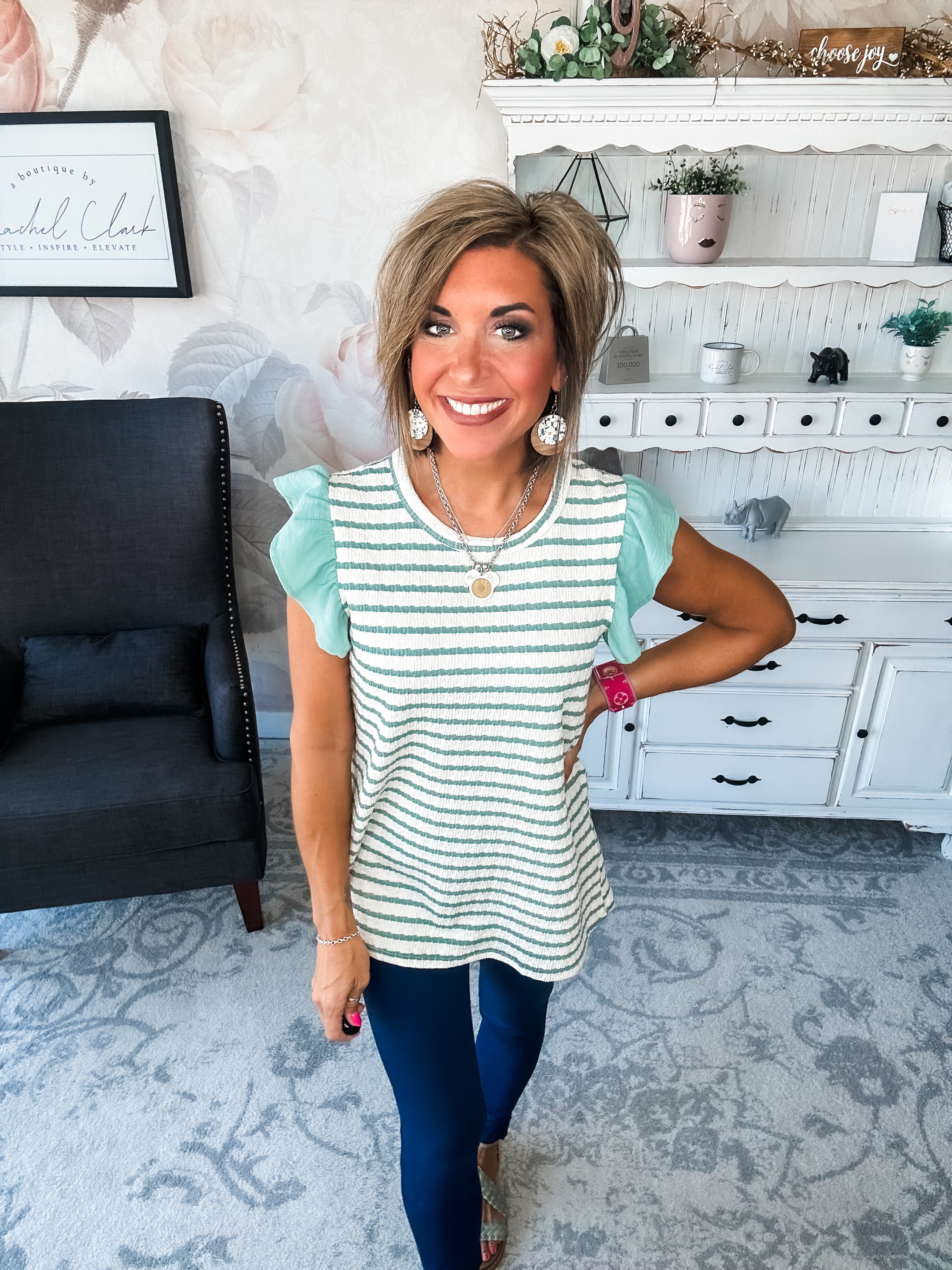 Mend A Broken Heart Top - Sage