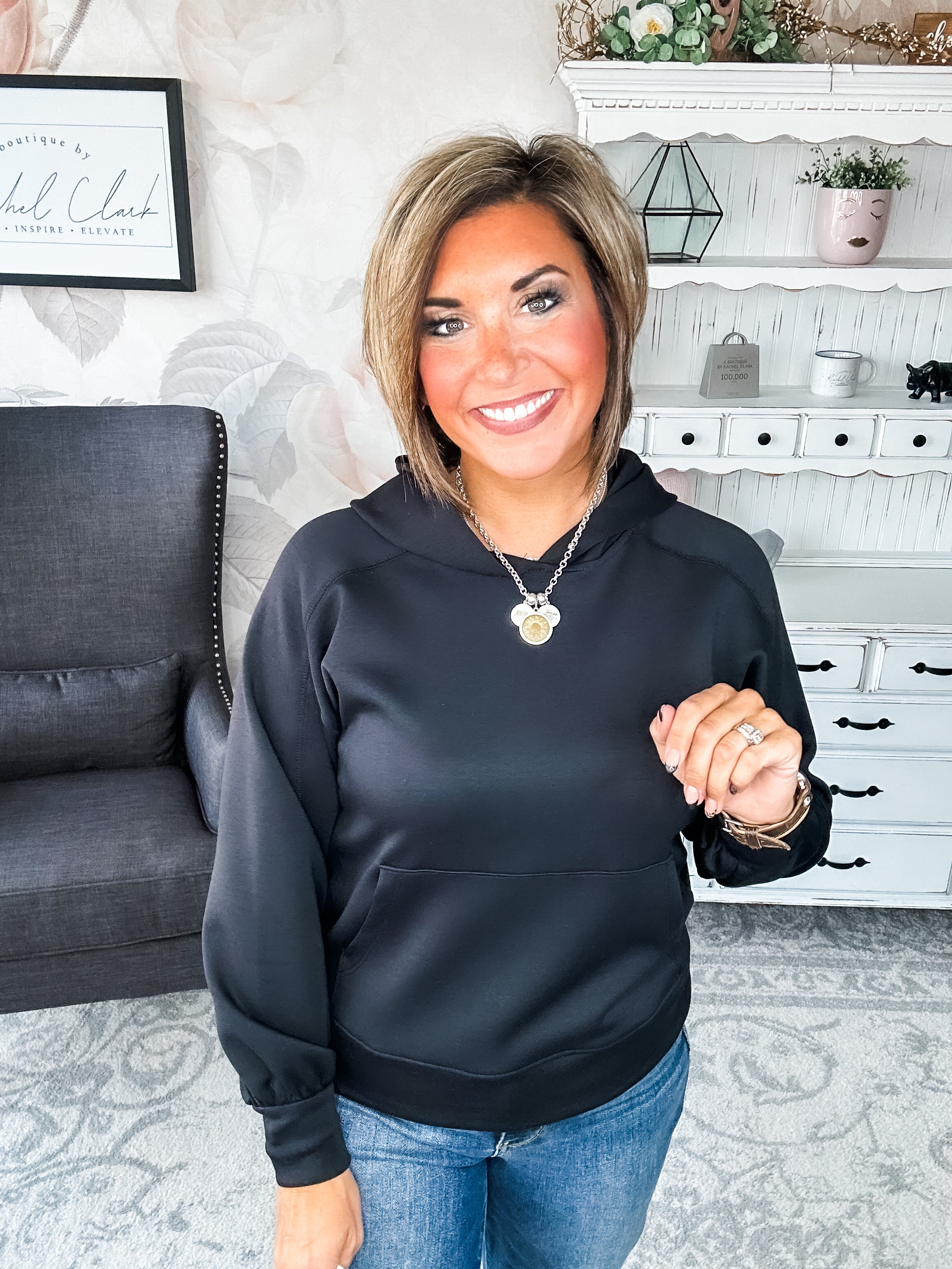 Charmed On The Weekend Hoodie - Black