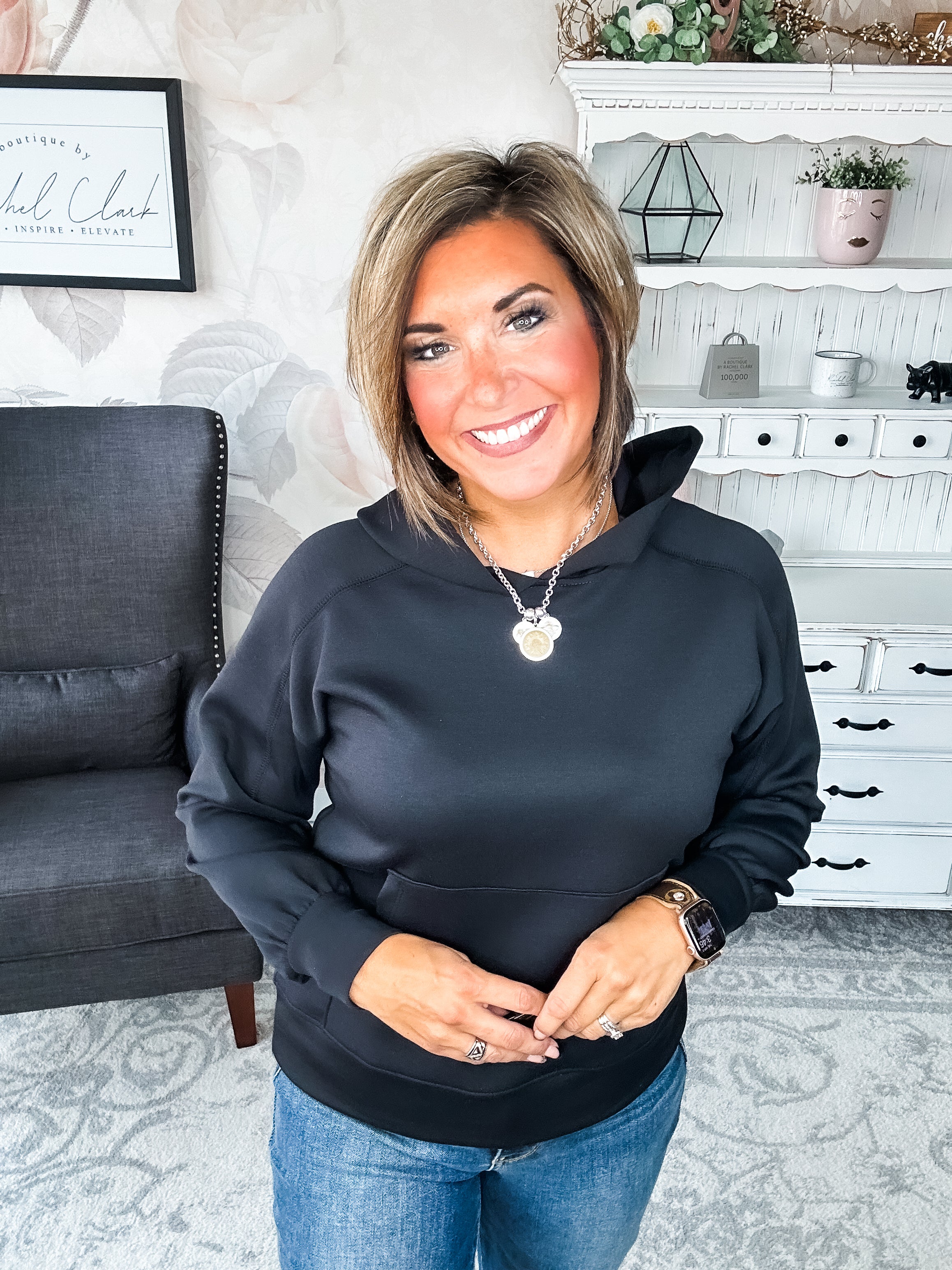 Charmed On The Weekend Hoodie - Black