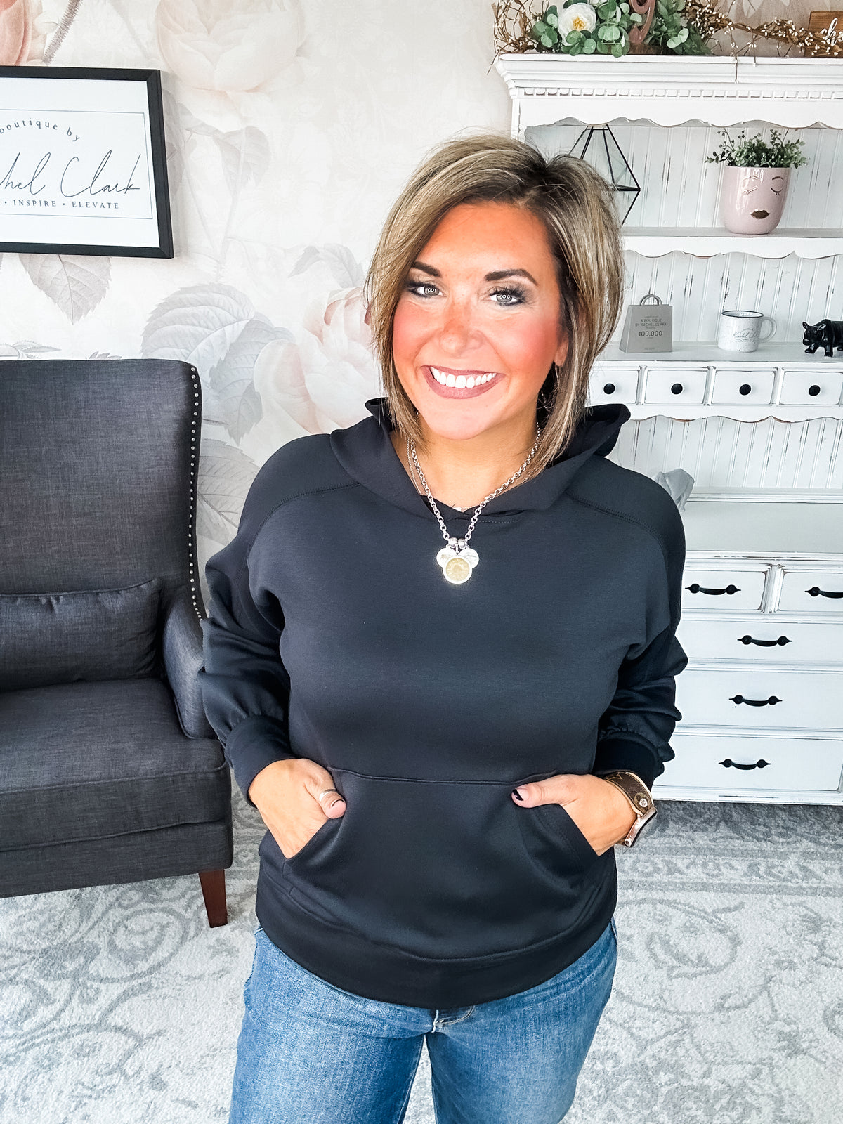 Charmed On The Weekend Hoodie - Black