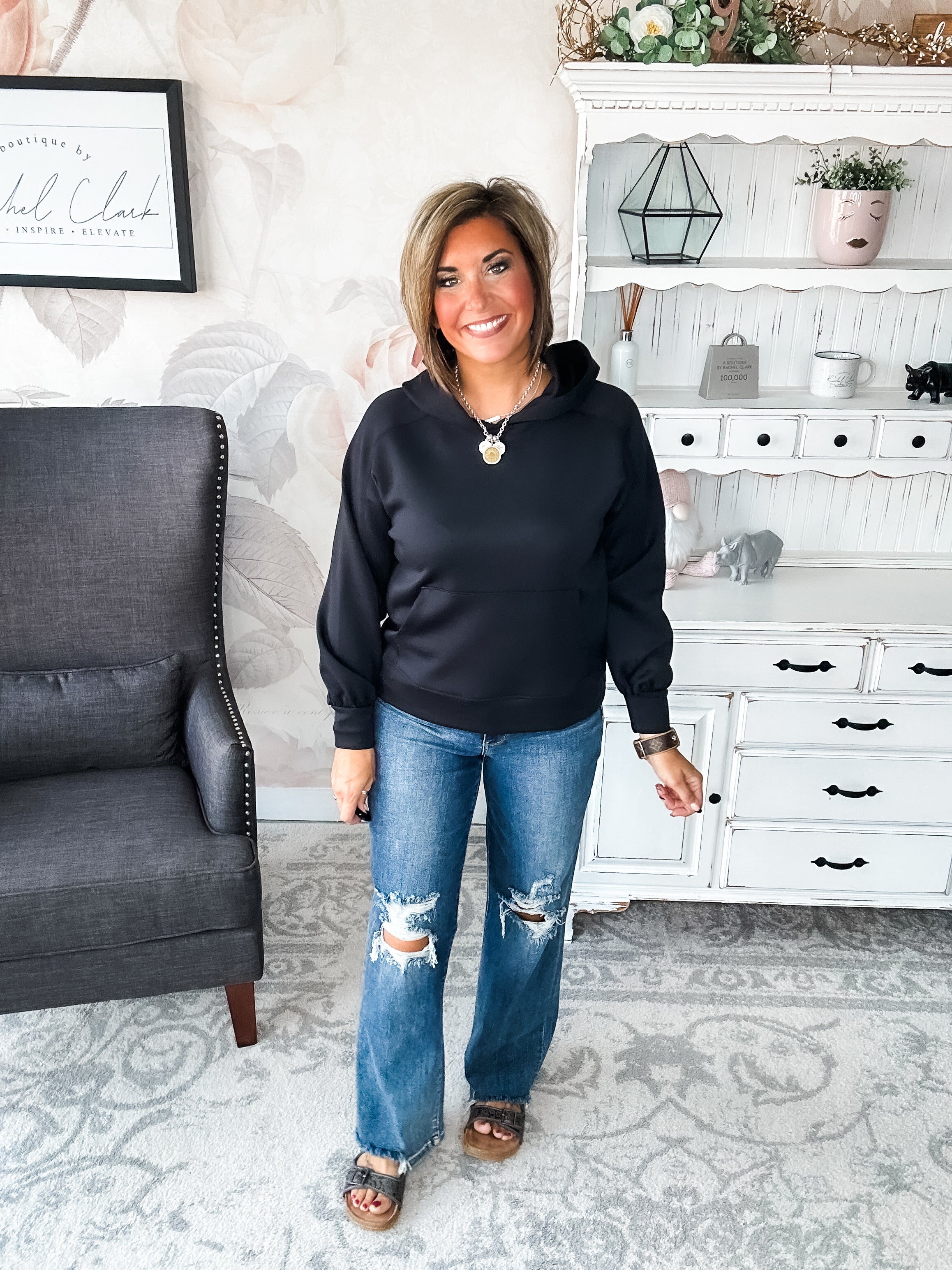 Charmed On The Weekend Hoodie - Black